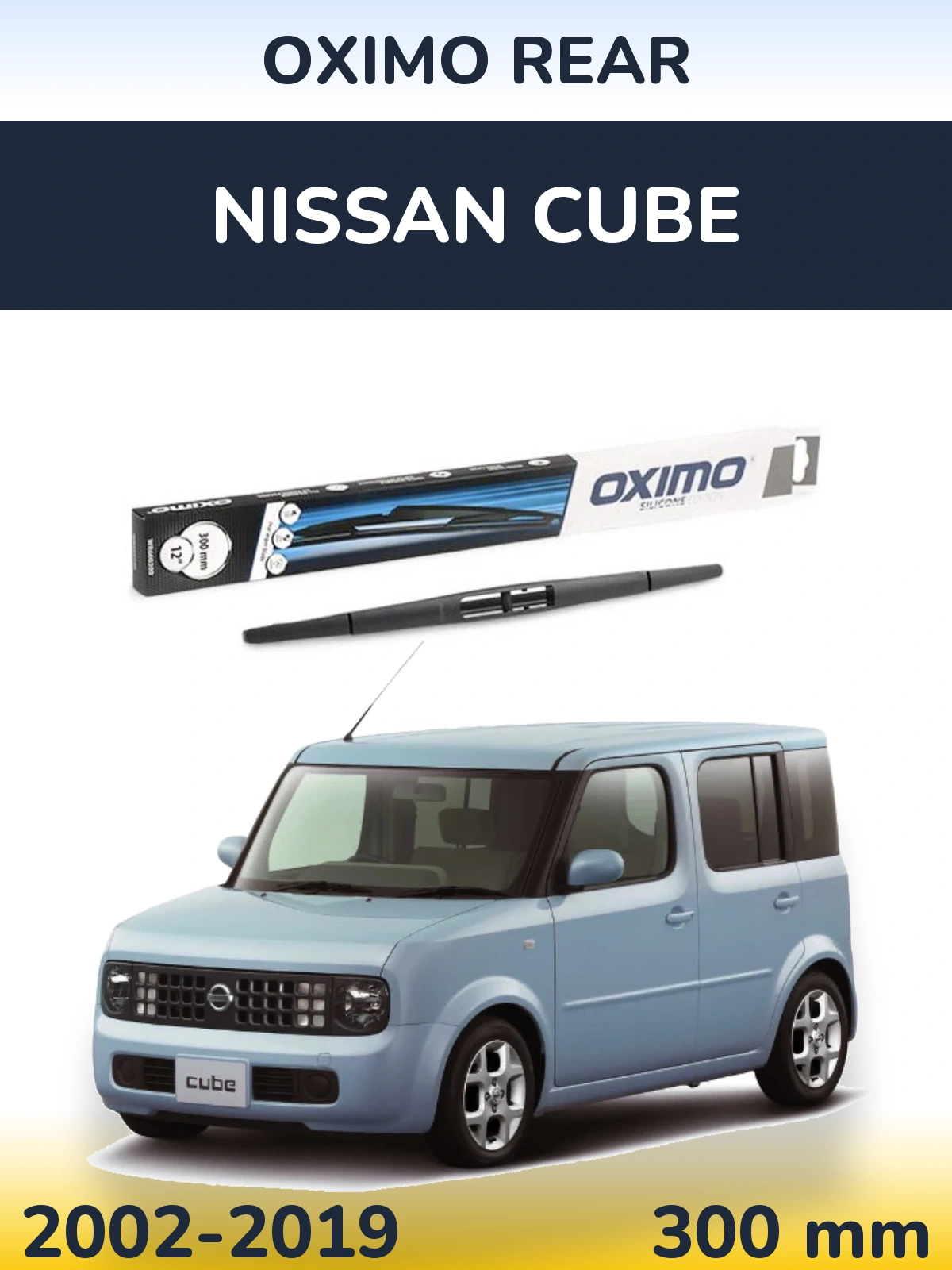 Rear wiper blade Oximo Rear 300 mm for Nissan Cube 2002-2019