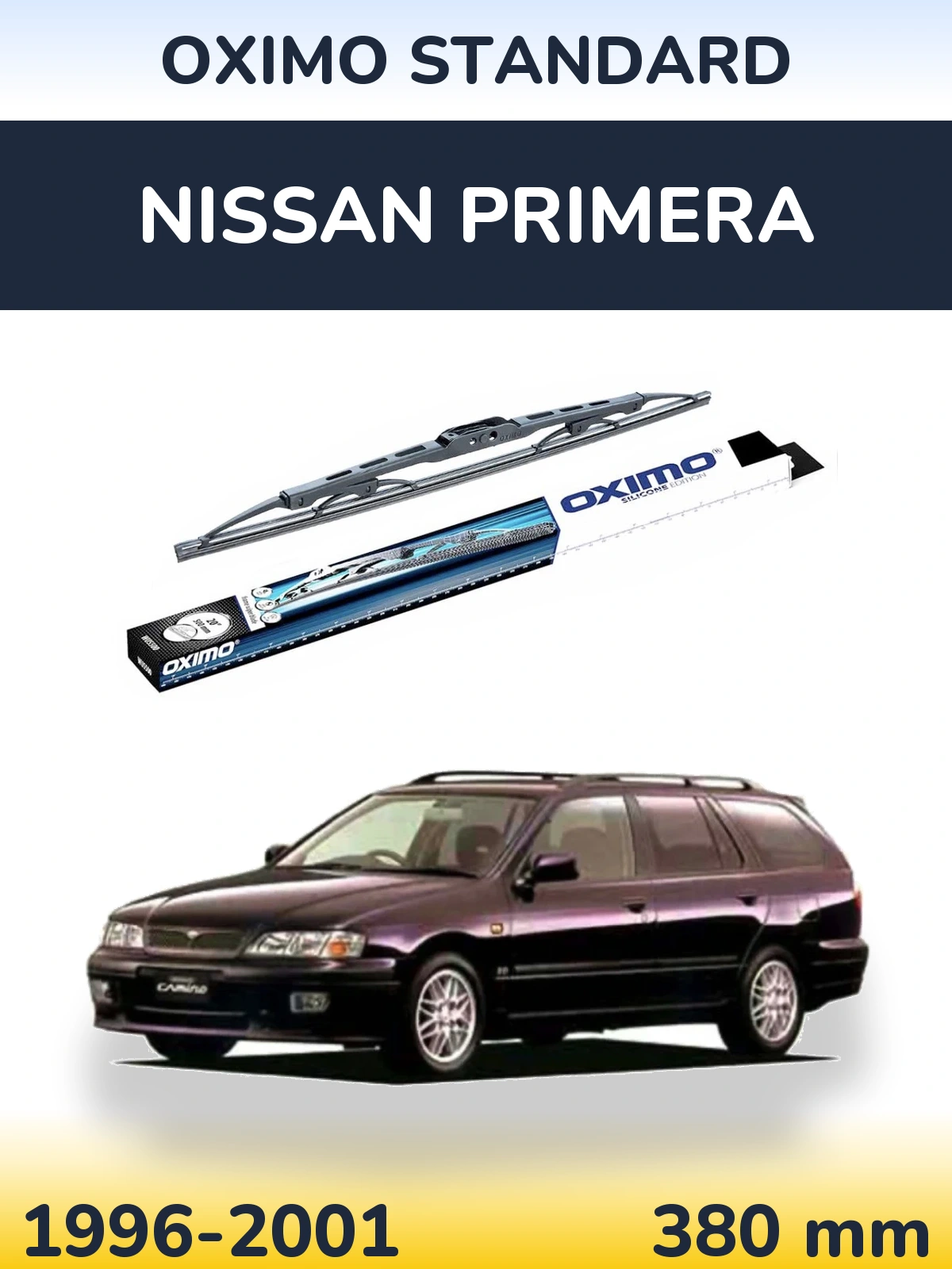 Rear wiper blade Oximo Standard 375 mm for Nissan Primera 1996-2001