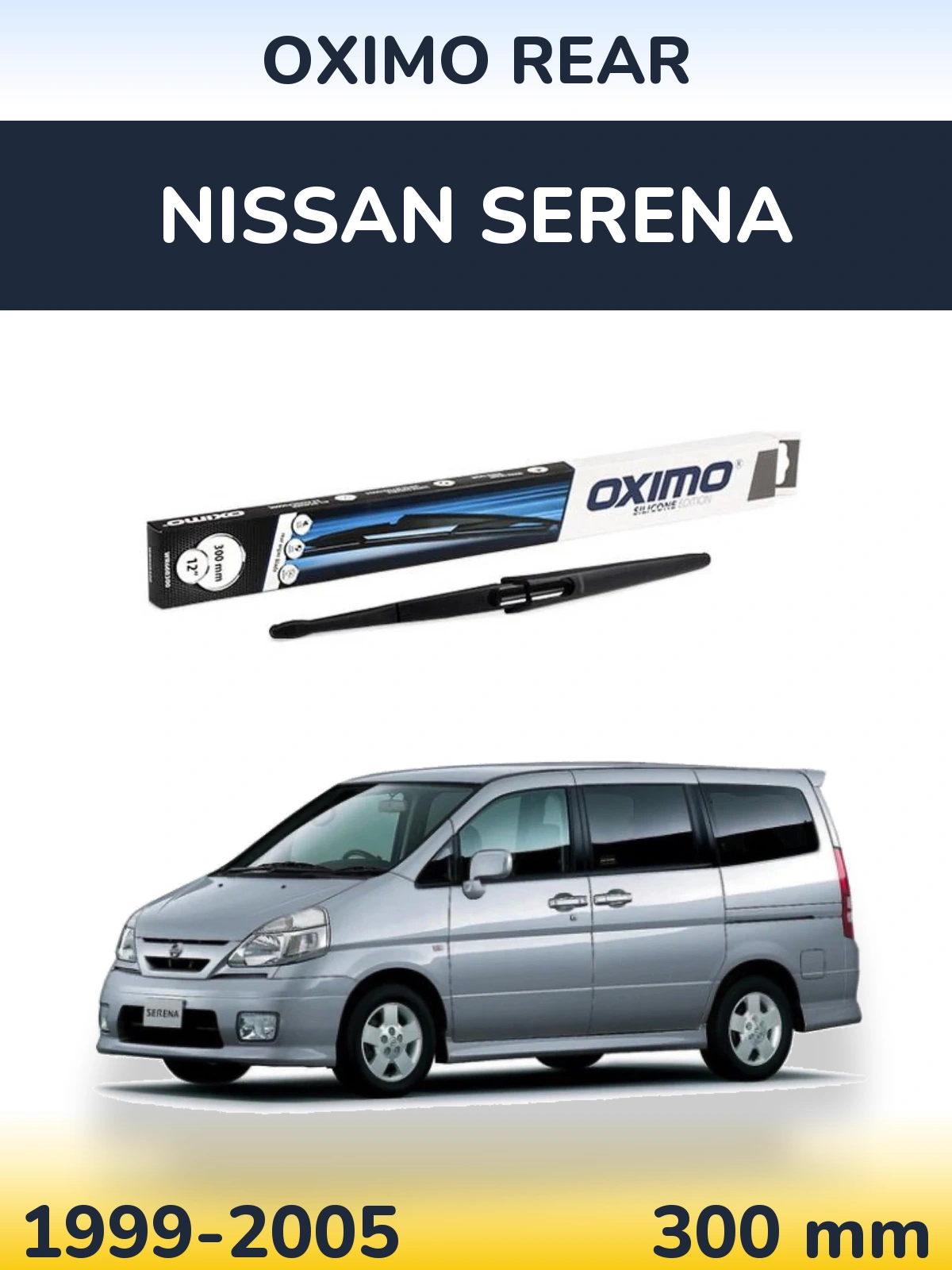 Rear wiper blade Oximo Rear 300 mm for Nissan Serena 1999-2005