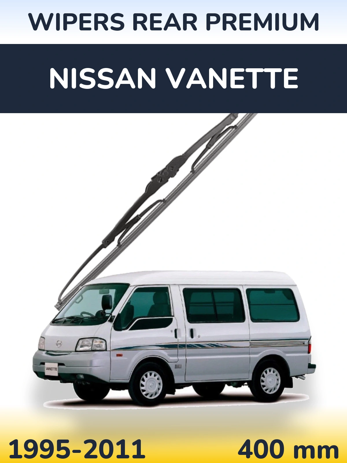 Задний дворник WIPERS REAR PREMIUM 400 мм для Nissan Vanette 1995-2011