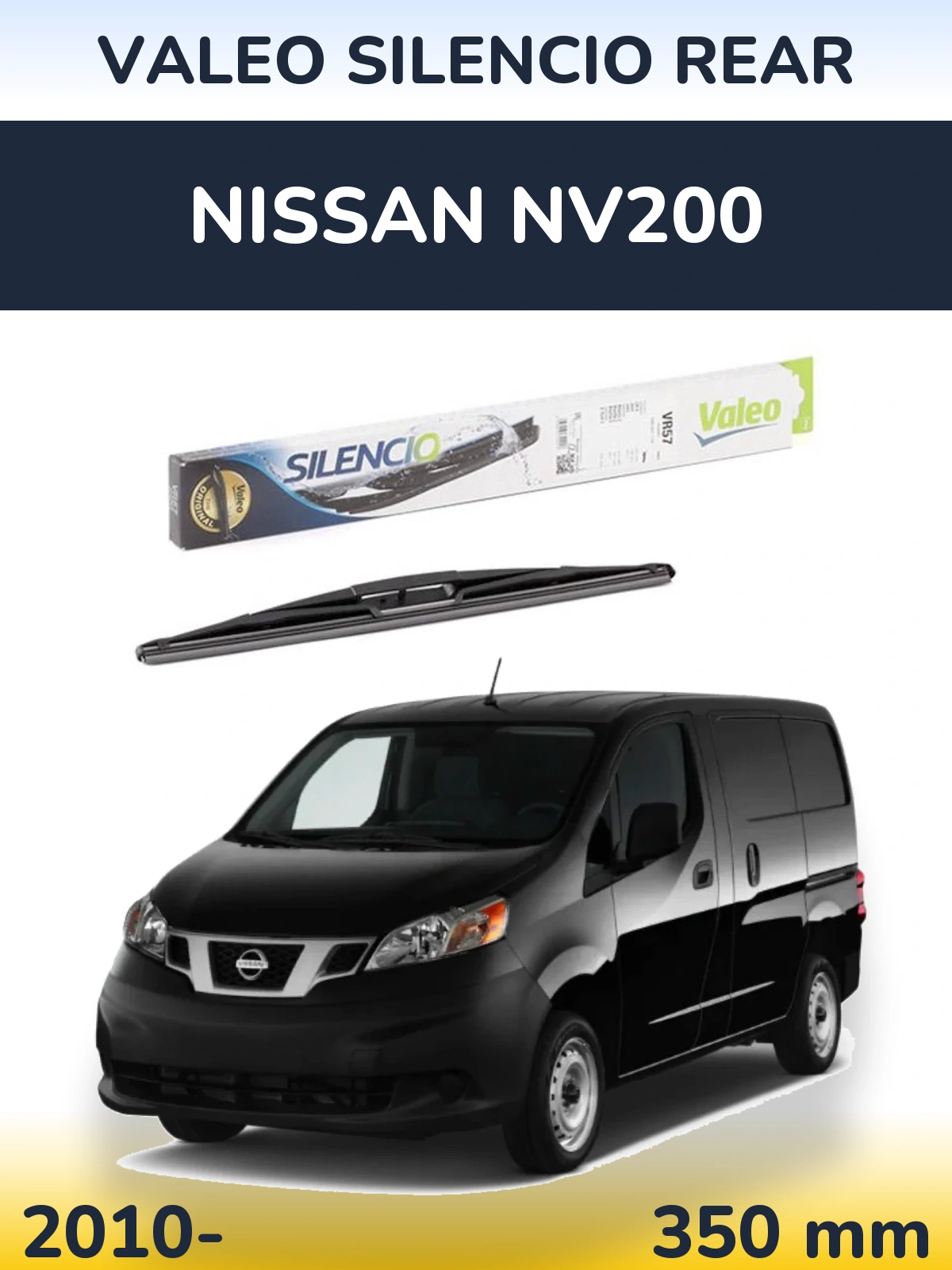 Rear wiper blade Valeo Silencio Rear 345 mm for Nissan NV200 2010-2026