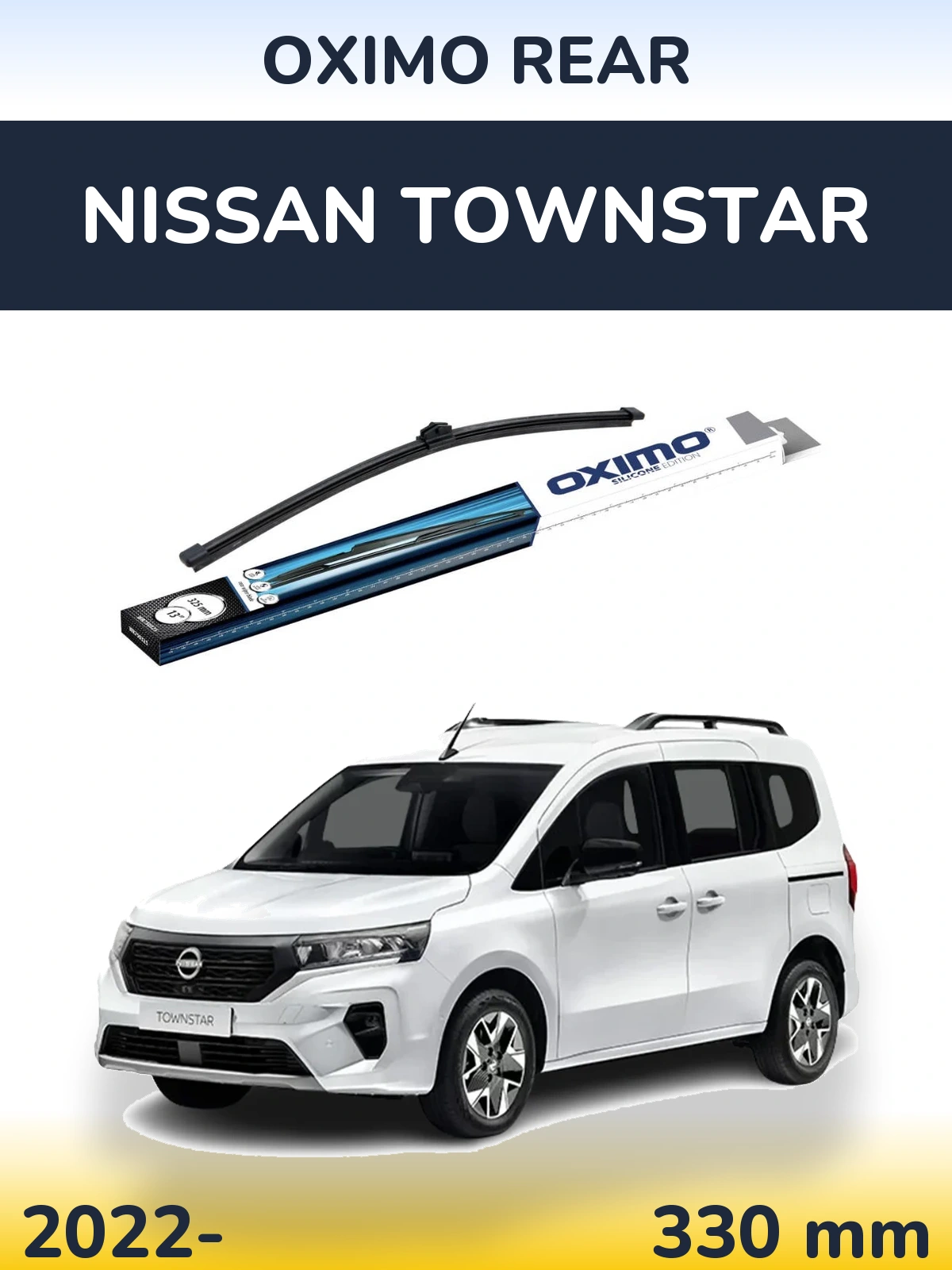 Rear wiper blade Oximo Rear 325 mm for Nissan Townstar 2022-2026