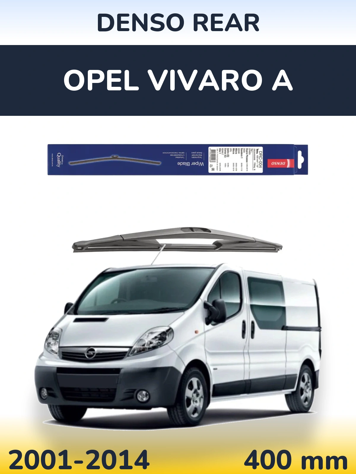 Задний дворник Denso Rear 400 мм для Opel Vivaro A 2001-2014