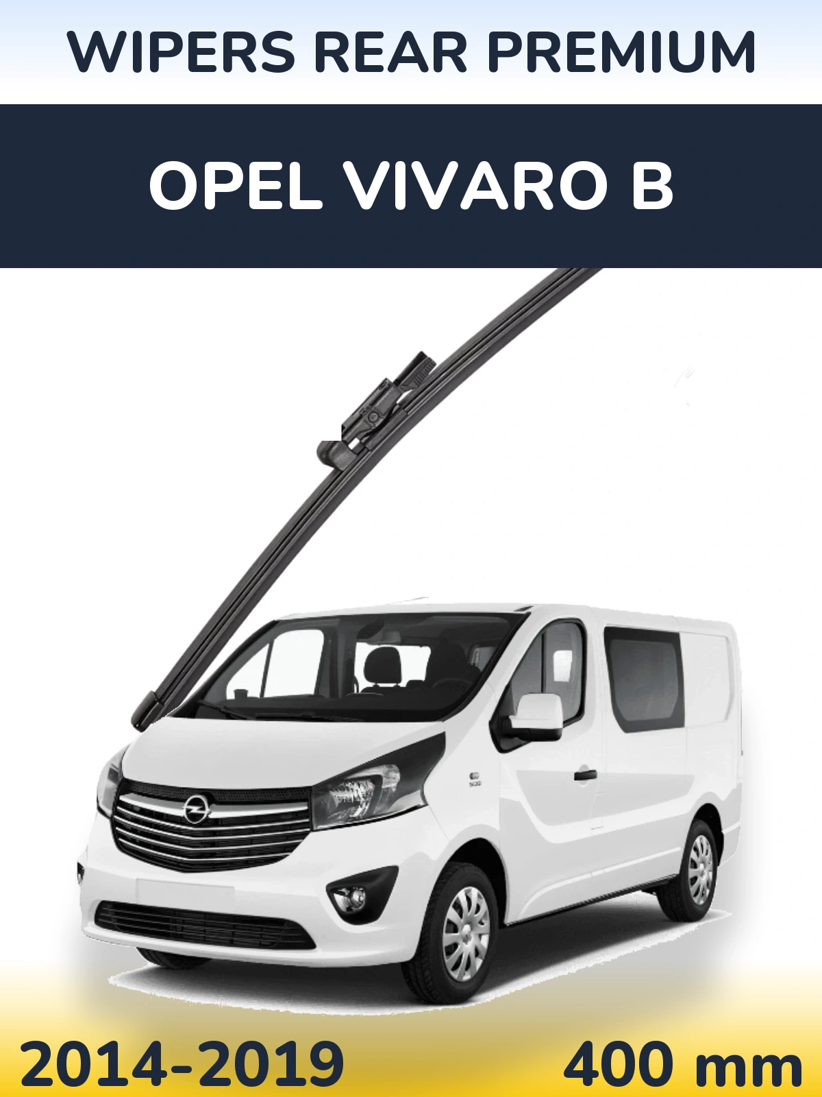 Rear wiper blade WIPERS REAR PREMIUM 400 mm for Opel Vivaro B 2014-2019