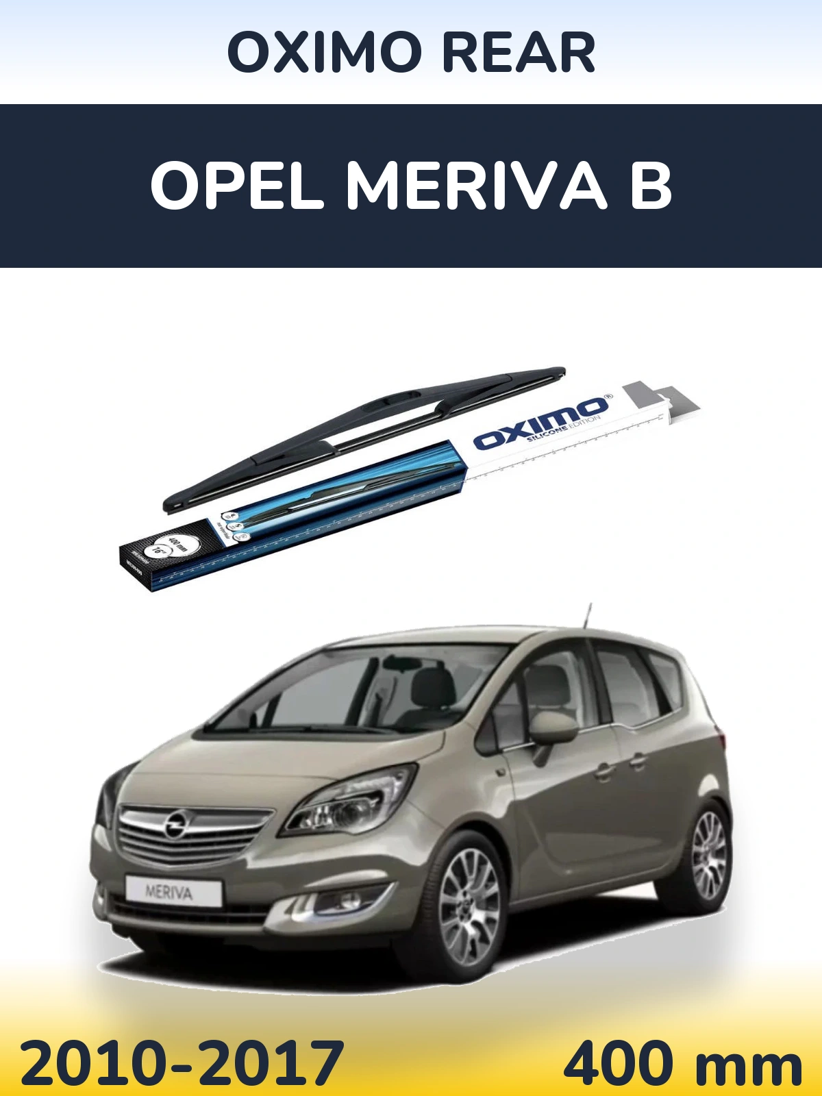 Rear wiper blade Oximo Rear 400 mm for Opel Meriva B 2010-2017