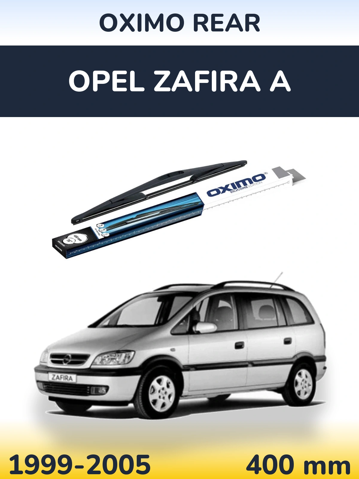 Rear wiper blade Oximo Rear 400 mm for Opel Zafira A 1999-2005