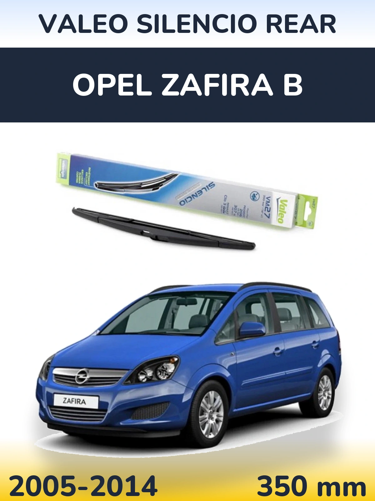 Задний дворник Valeo Silencio Rear 350 мм для Opel Zafira B 2005-2014