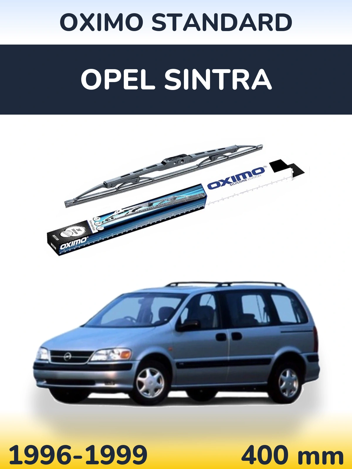 Rear wiper blade Oximo Standard 400 mm for Opel Sintra 1996-1999