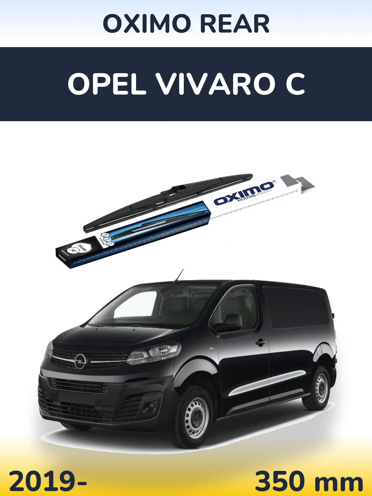 Rear wiper blade Oximo Rear 350 mm for Opel Vivaro C 2019-2026