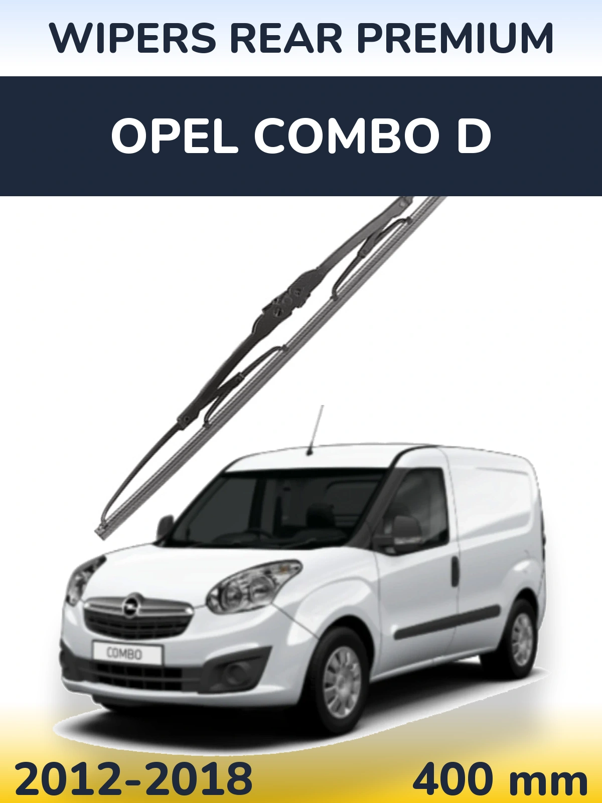 Задня щітка WIPERS REAR PREMIUM 400 мм для Opel Combo D 2012-2018