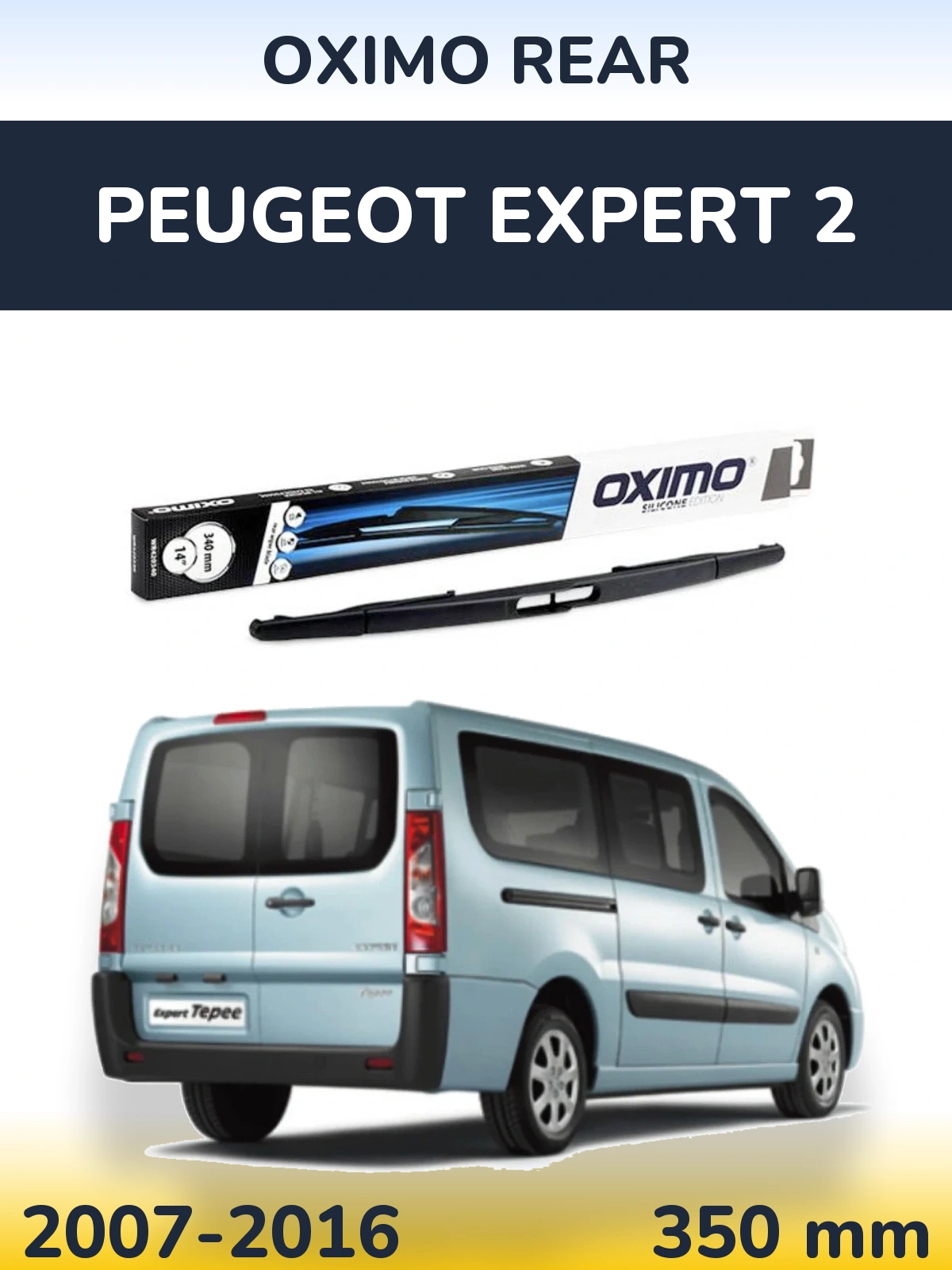 Rear wiper blade Oximo Rear 350 mm for Peugeot Expert 2 2007-2016