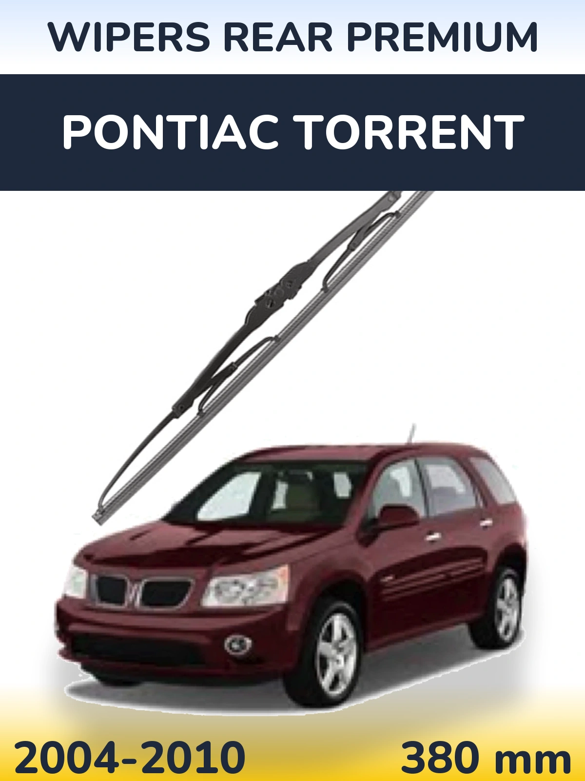 Rear wiper blade WIPERS REAR PREMIUM 380 mm for Pontiac Torrent 2004-2010