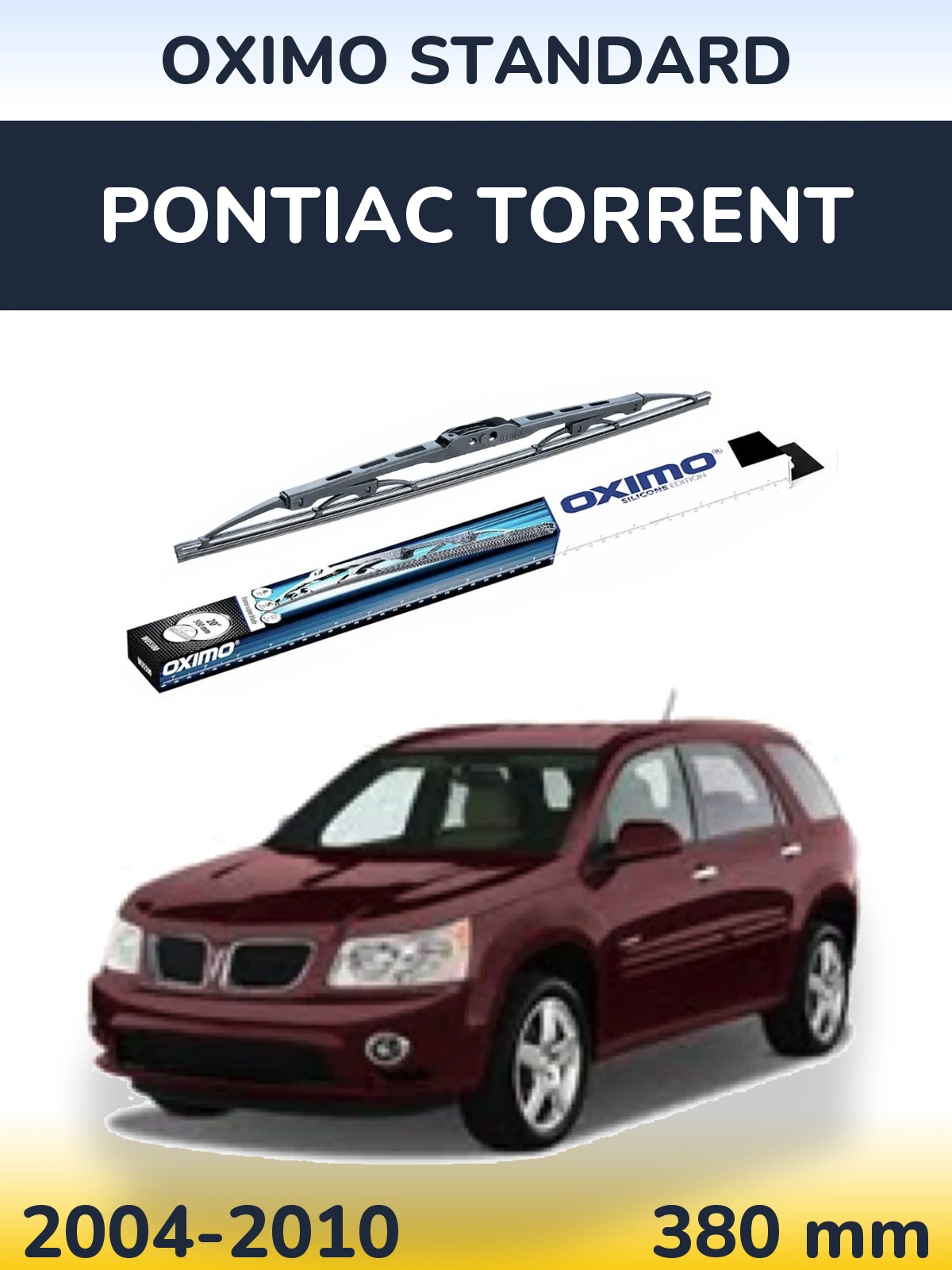 Rear wiper blade Oximo Standard 375 mm for Pontiac Torrent 2004-2010