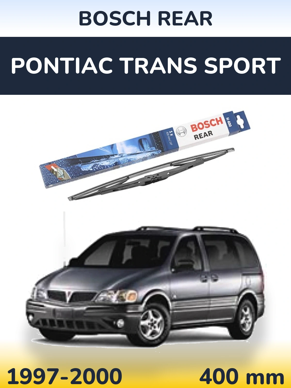 Rear wiper blade BOSCH Rear 400 mm for Pontiac Trans Sport 1997-2000