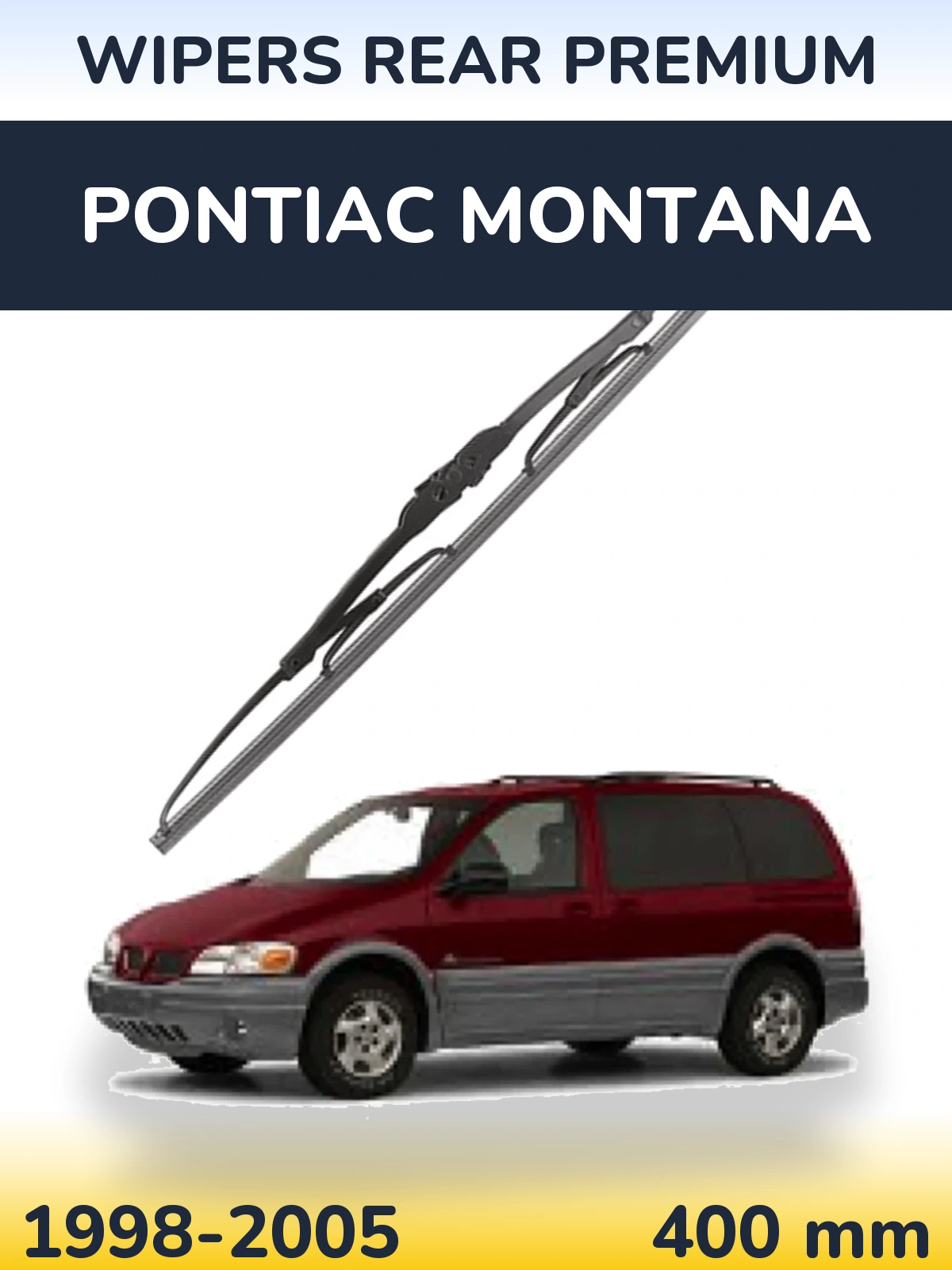 Rear wiper blade WIPERS REAR PREMIUM 400 mm for Pontiac Montana 1998-2005