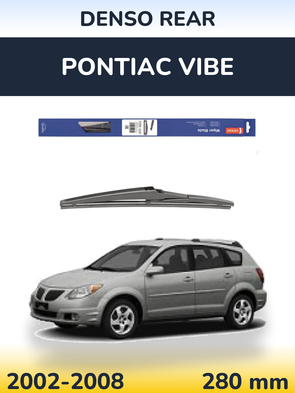 Rear wiper blade Denso Rear 280 mm for Pontiac Vibe 2002-2008