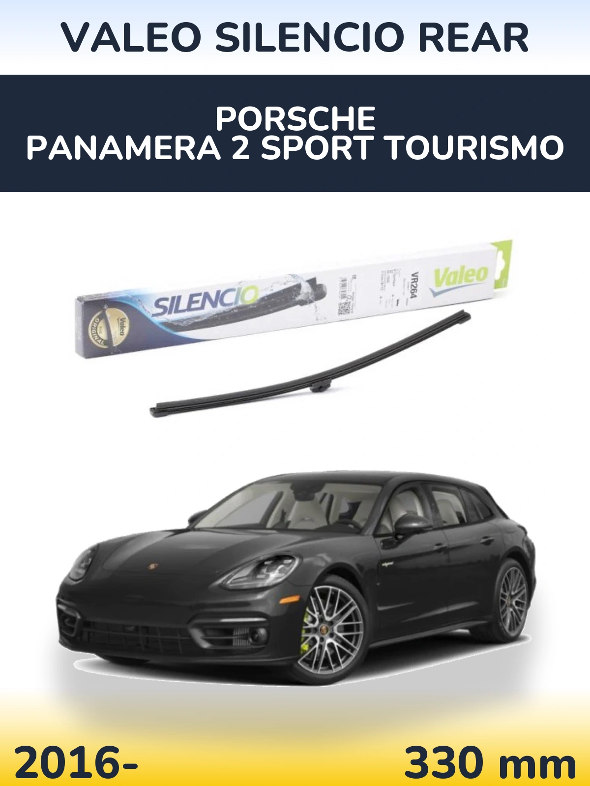 Rear wiper blade Valeo Silencio Rear 320 mm for Porsche Panamera 2 Sport Tourismo 2016-2026