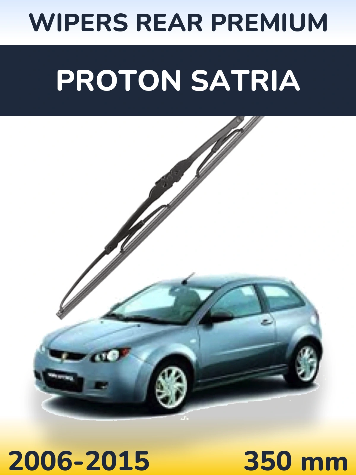 Rear wiper blade WIPERS REAR PREMIUM 350 mm for Proton Satria 2006-2015