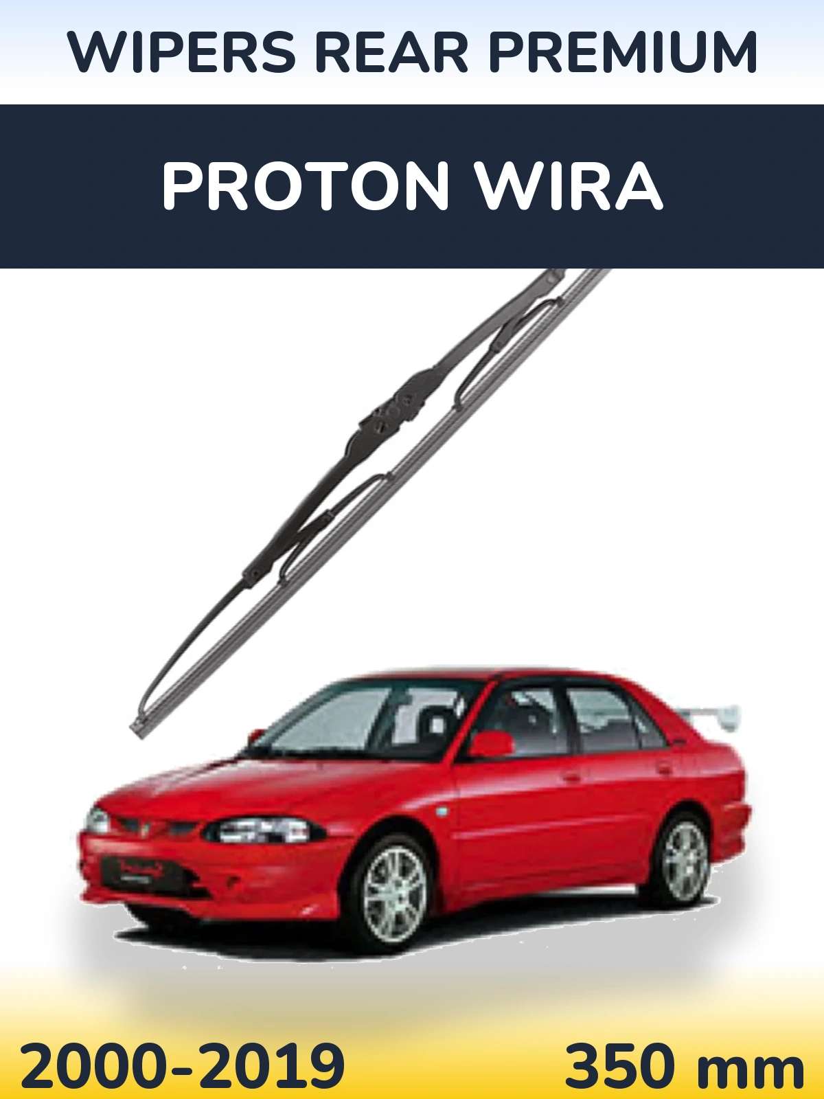 Rear wiper blade WIPERS REAR PREMIUM 350 mm for Proton Wira 2000-2019