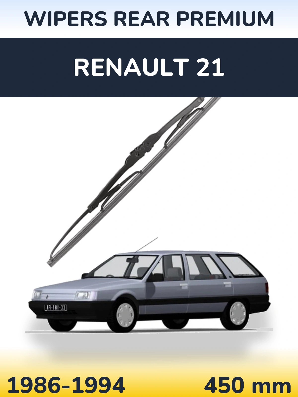 Rear wiper blade WIPERS REAR PREMIUM 450 mm for Renault 21 1986-1994