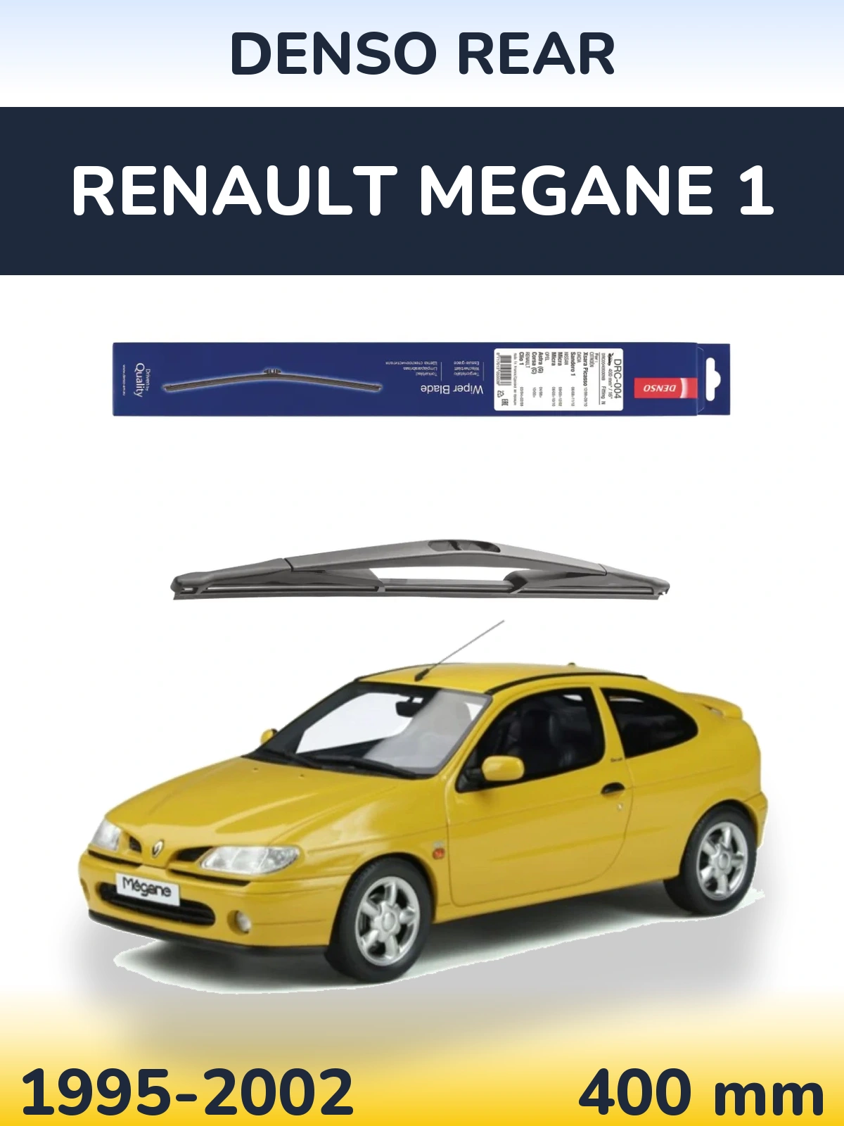 Rear wiper blade Denso Rear 400 mm for Renault Megane 1 1995-2002