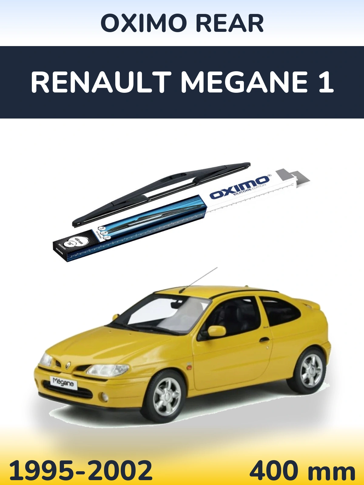 Задний дворник Oximo Rear 400 мм для Renault Megane 1 1995-2002