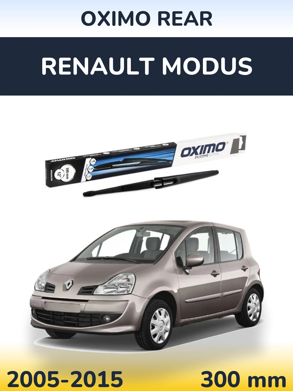 Rear wiper blade Oximo Rear 300 mm for Renault Modus 2005-2015