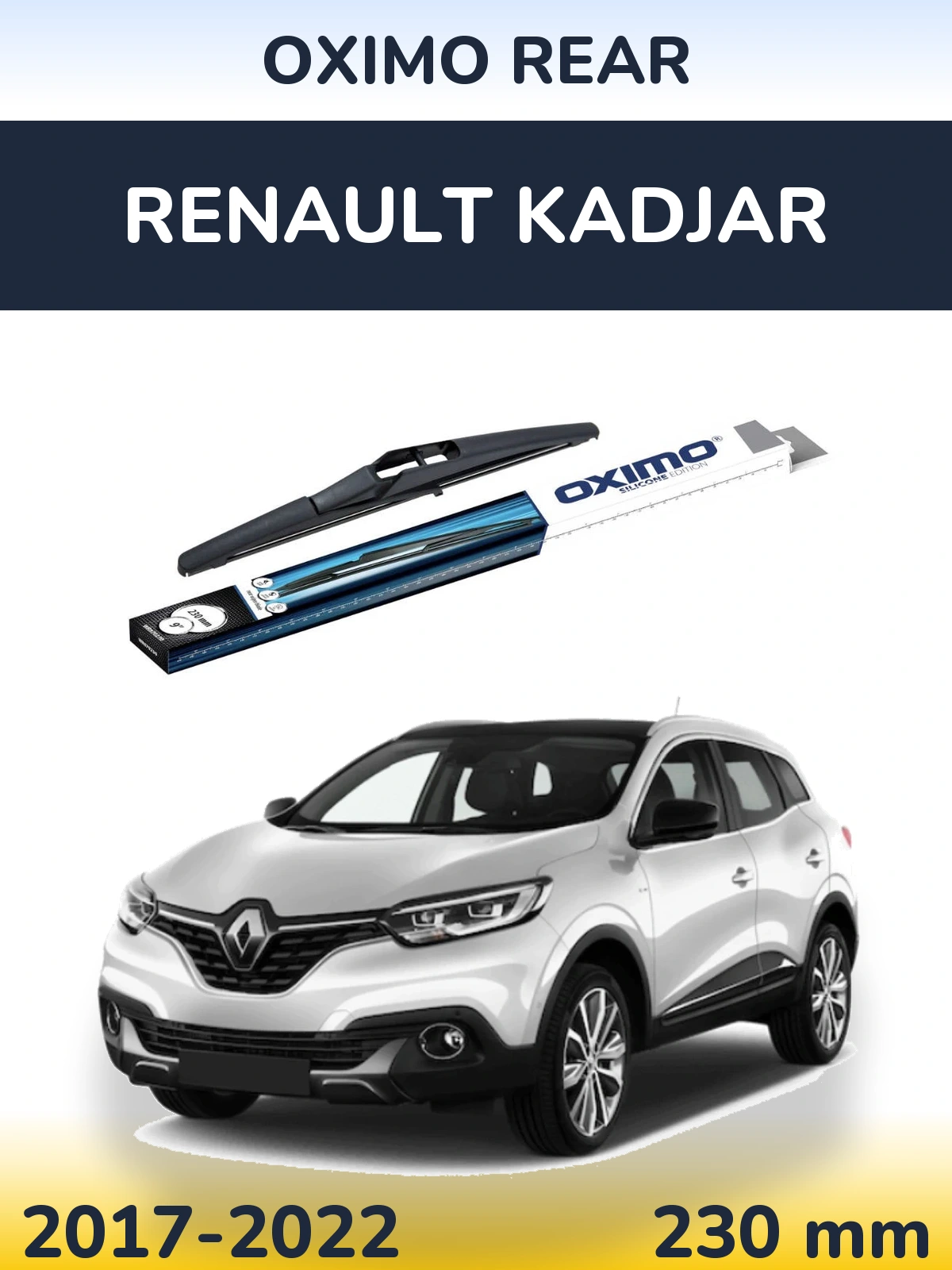 Rear wiper blade Oximo Rear 230 mm for Renault Kadjar 2017-2022