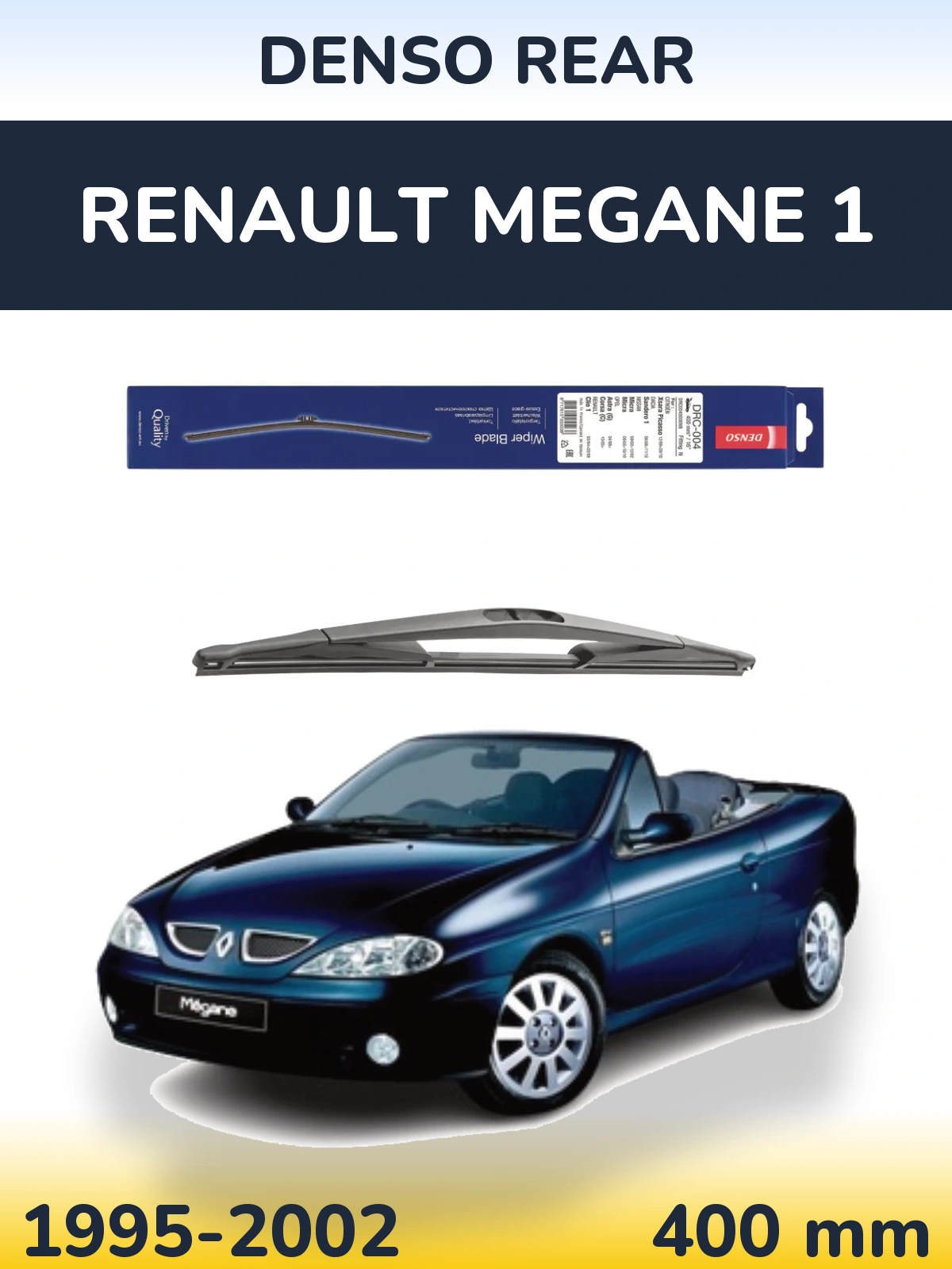 Задний дворник Denso Rear 400 мм для Renault Megane 1 1995-2002