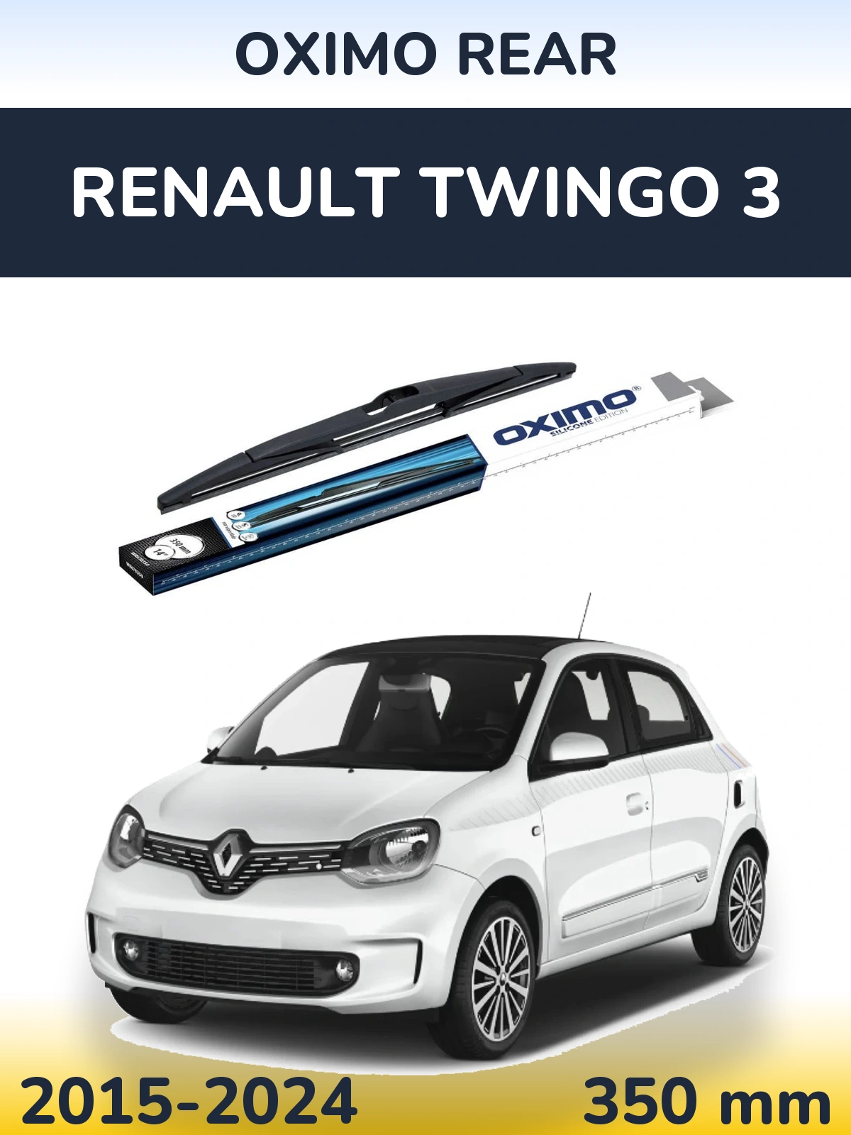 Rear wiper blade Oximo Rear 350 mm for Renault Twingo 3 2015-2024