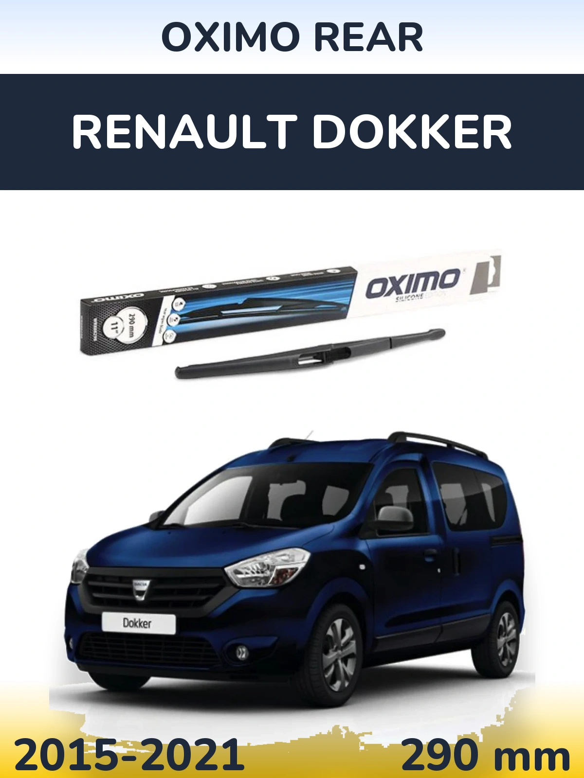 Rear wiper blade Oximo Rear 290 mm for Renault Dokker 2015-2021