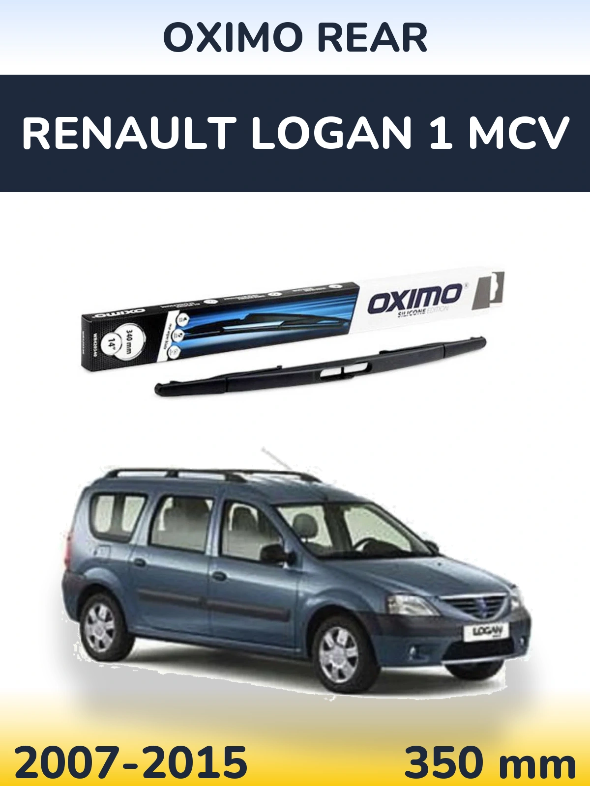 Rear wiper blade Oximo Rear 350 mm for Renault Logan 1 MCV 2007-2015