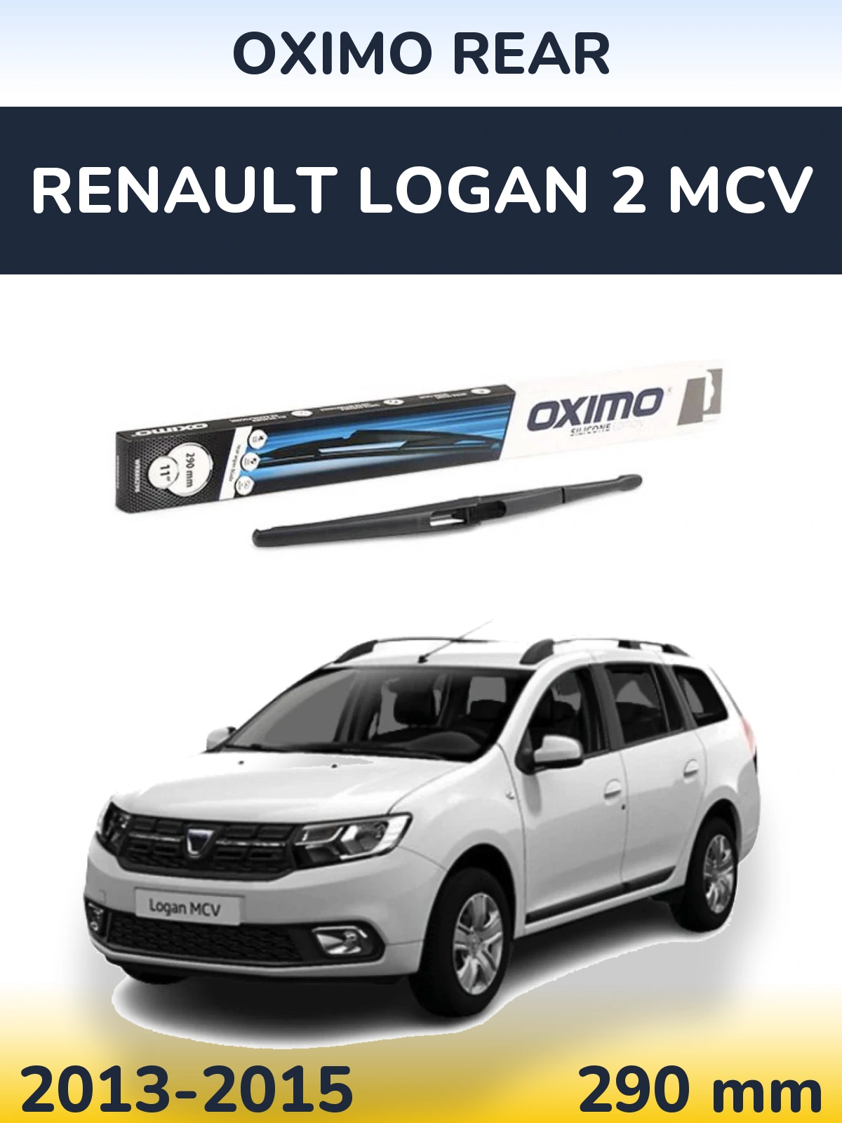 Rear wiper blade Oximo Rear 290 mm for Renault Logan 2 MCV 2013-2015