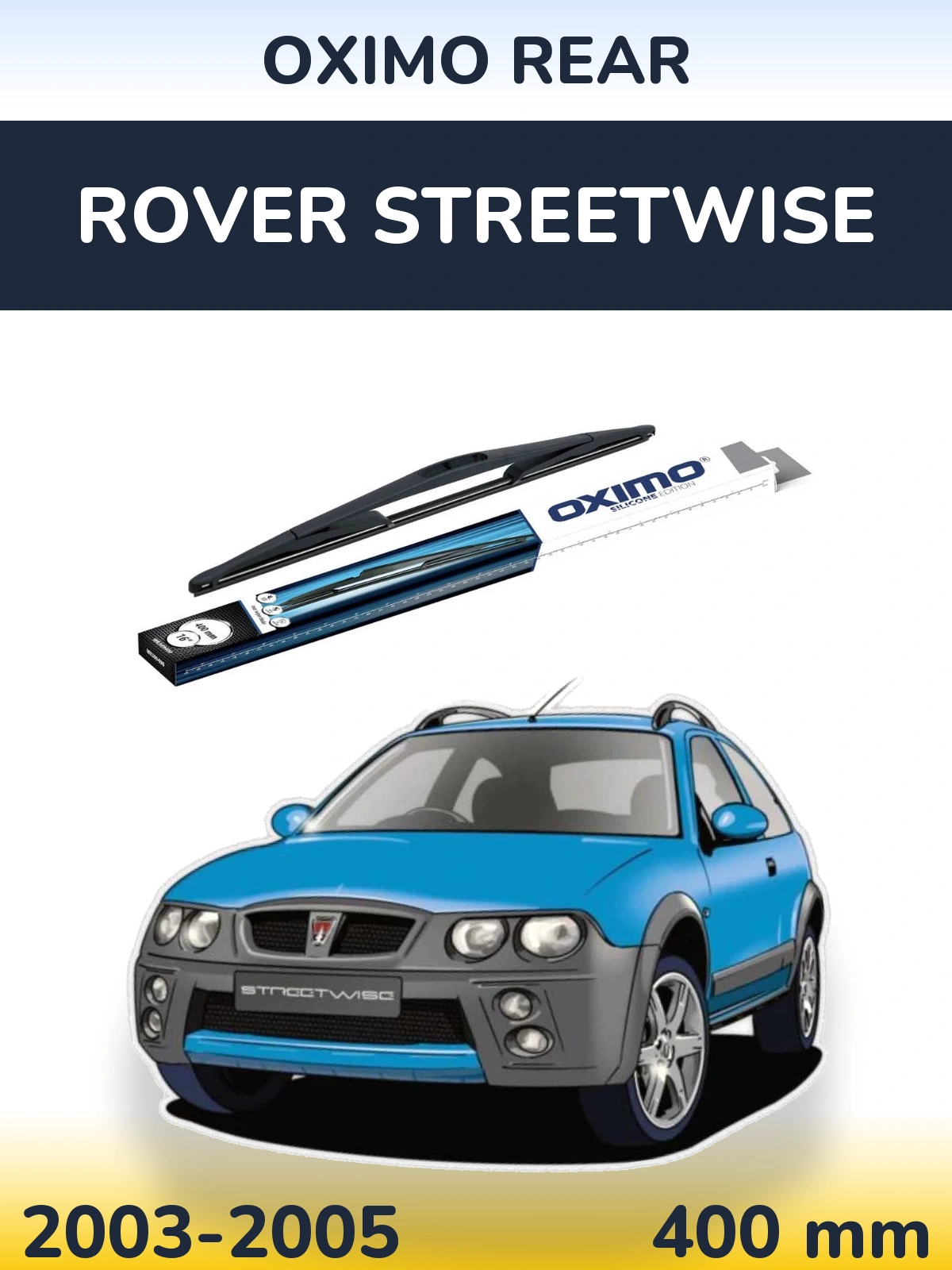 Rear wiper blade Oximo Rear 400 mm for Rover Streetwise 2003-2005