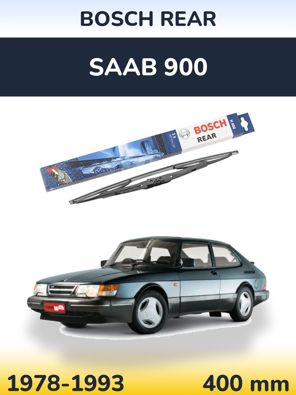 Задний дворник BOSCH Rear 400 мм для SAAB 900 1978-1993