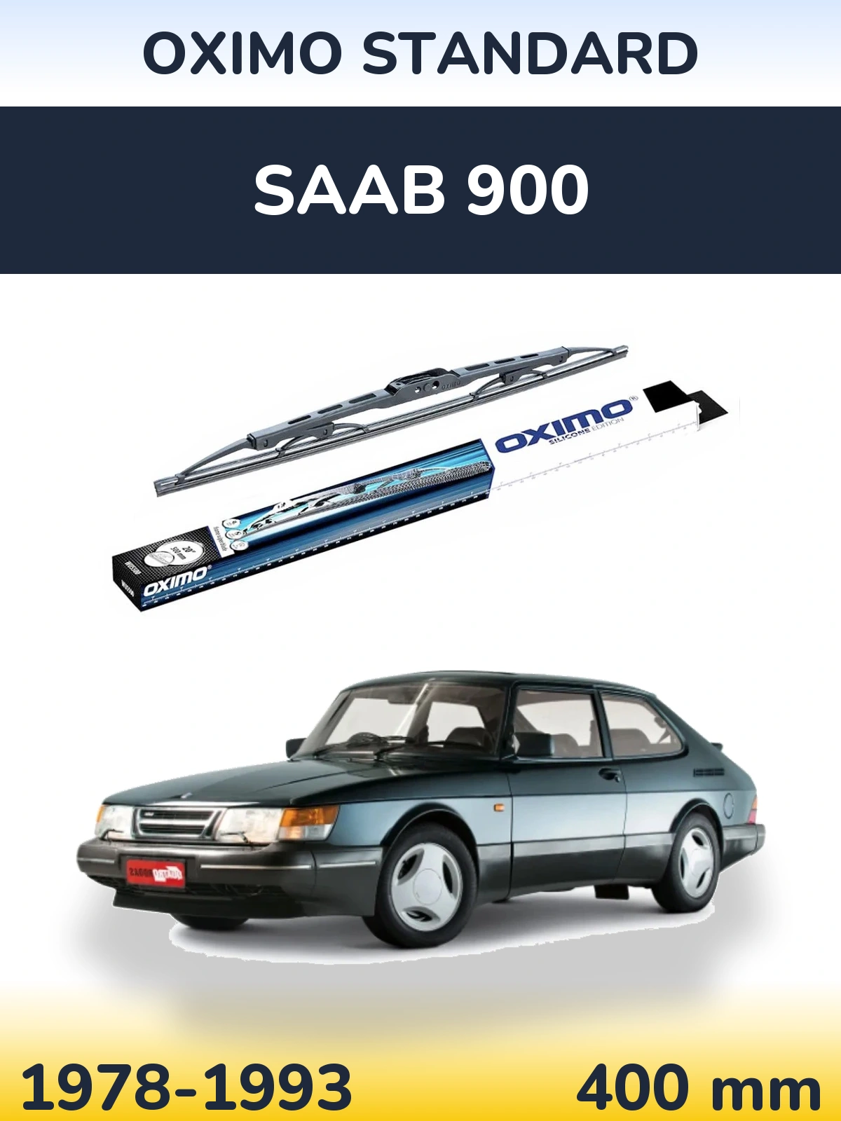 Задний дворник Oximo Standard 400 мм для SAAB 900 1978-1993