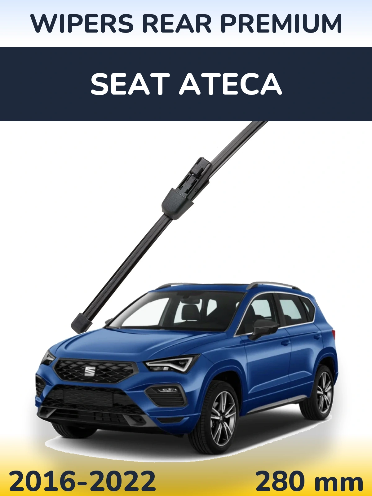 Задня щітка WIPERS REAR PREMIUM 280 мм для SEAT Ateca 2016-2022
