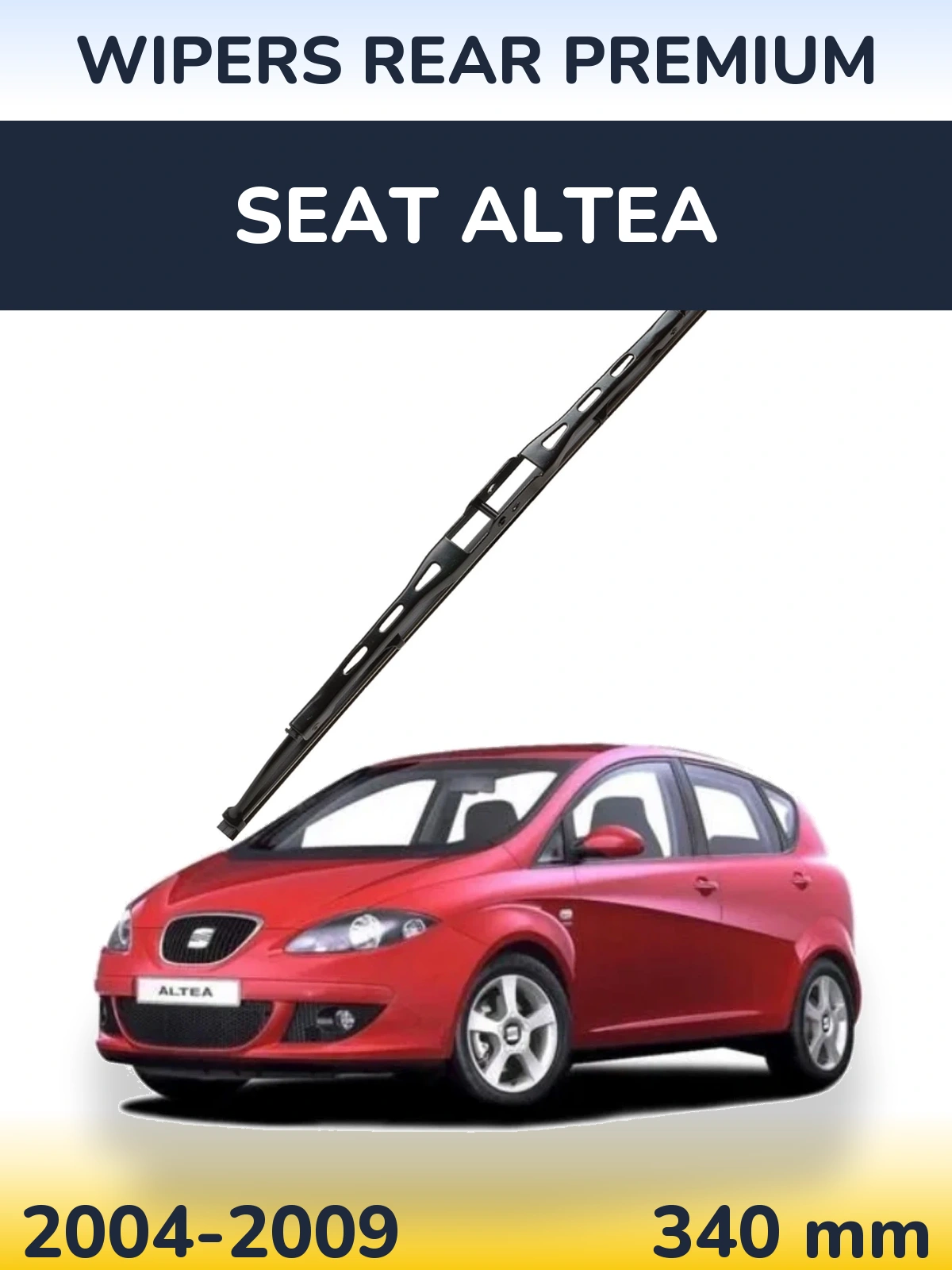 Rear wiper blade WIPERS REAR PREMIUM 340 mm for SEAT Altea 2004-2009
