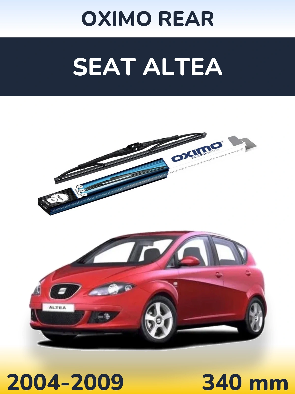Rear wiper blade Oximo Rear 340 mm for SEAT Altea 2004-2009