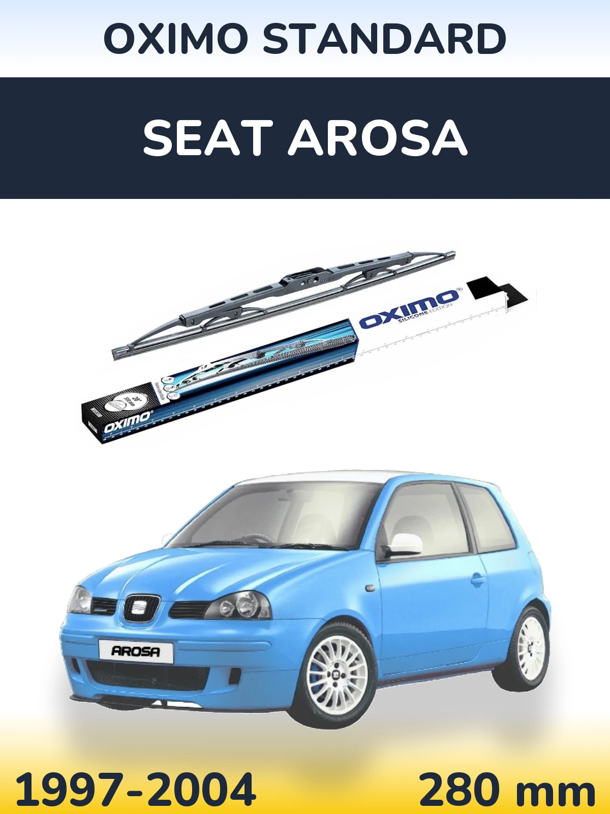 Rear wiper blade Oximo Standard 275 mm for SEAT Arosa 1997-2004