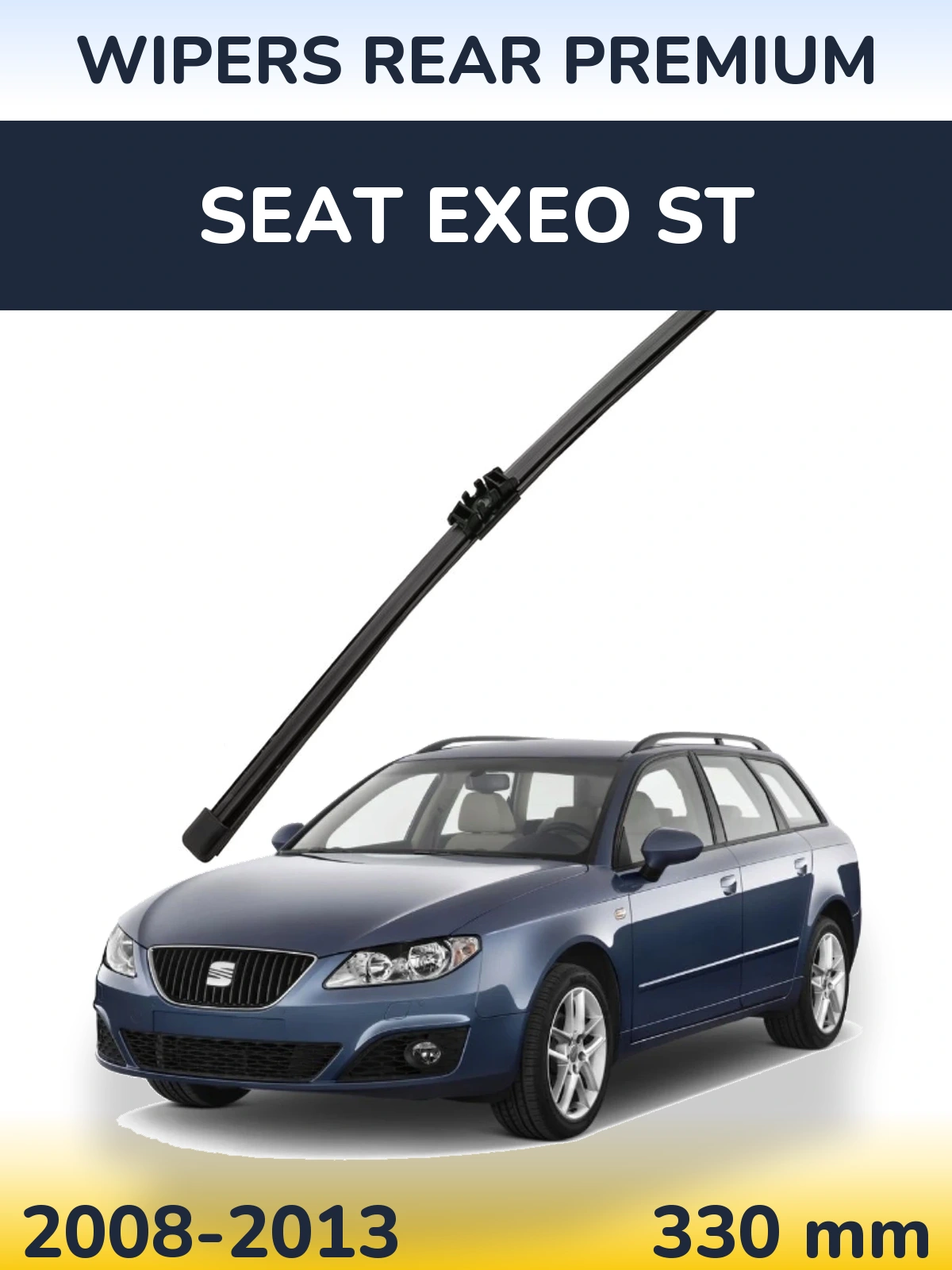 Rear wiper blade WIPERS REAR PREMIUM 330 mm for SEAT Exeo ST 2008-2013