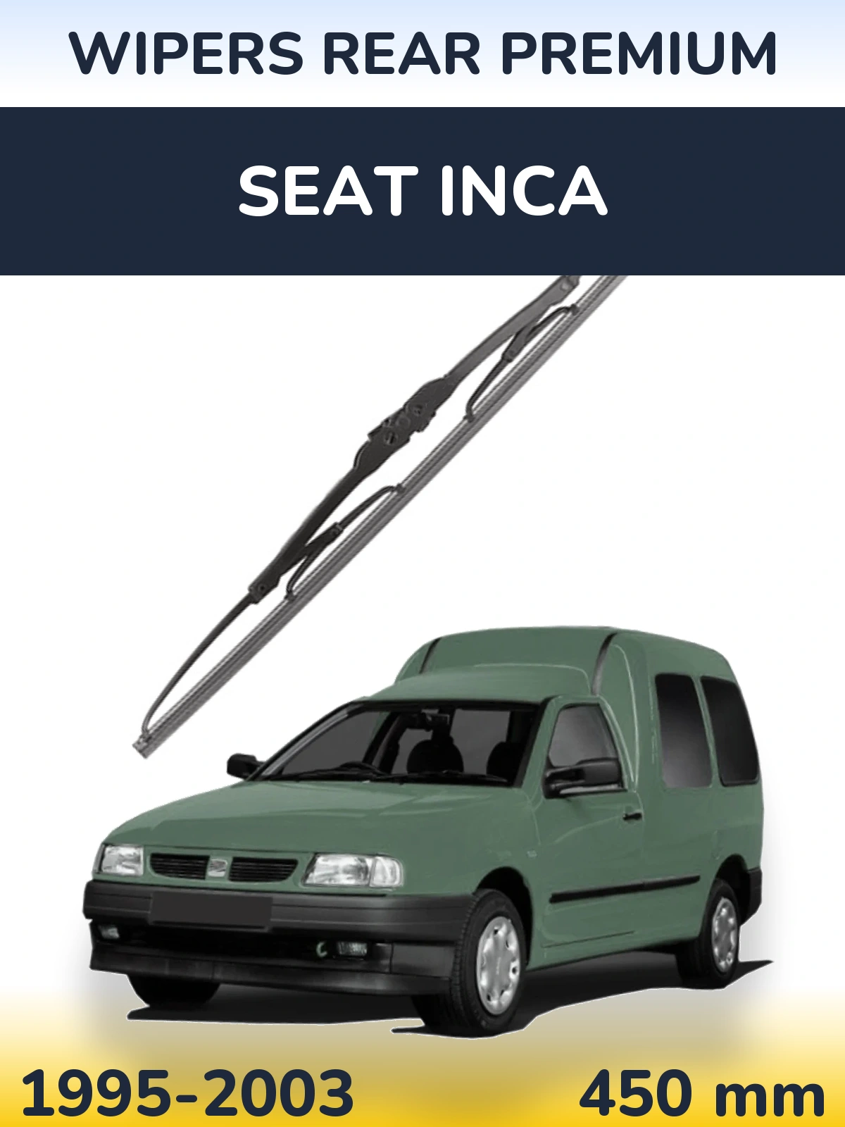 Задний дворник WIPERS REAR PREMIUM 450 мм для SEAT Inca 1995-2003