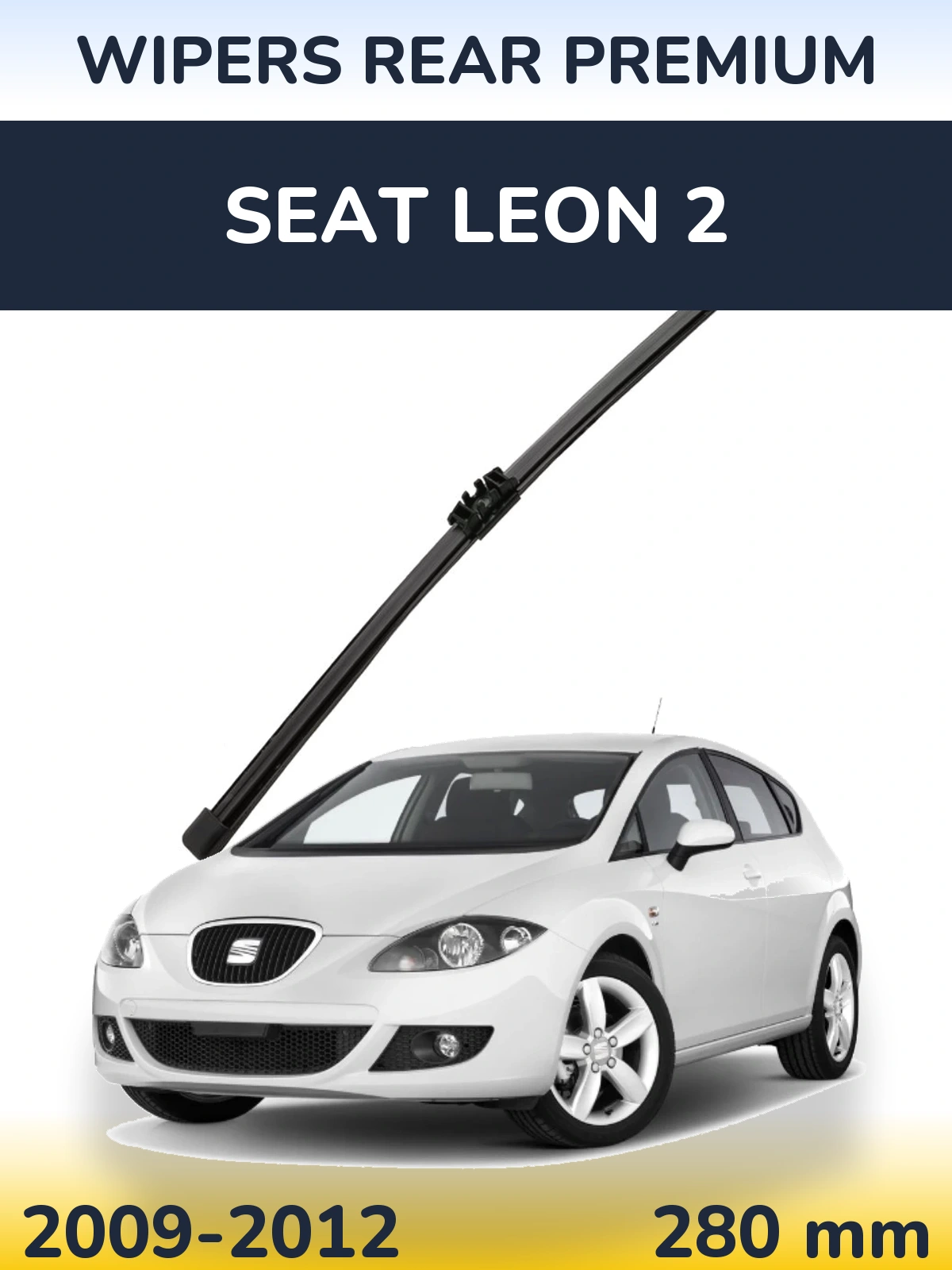 Rear wiper blade WIPERS REAR PREMIUM 280 mm for SEAT Leon 2 2009-2012