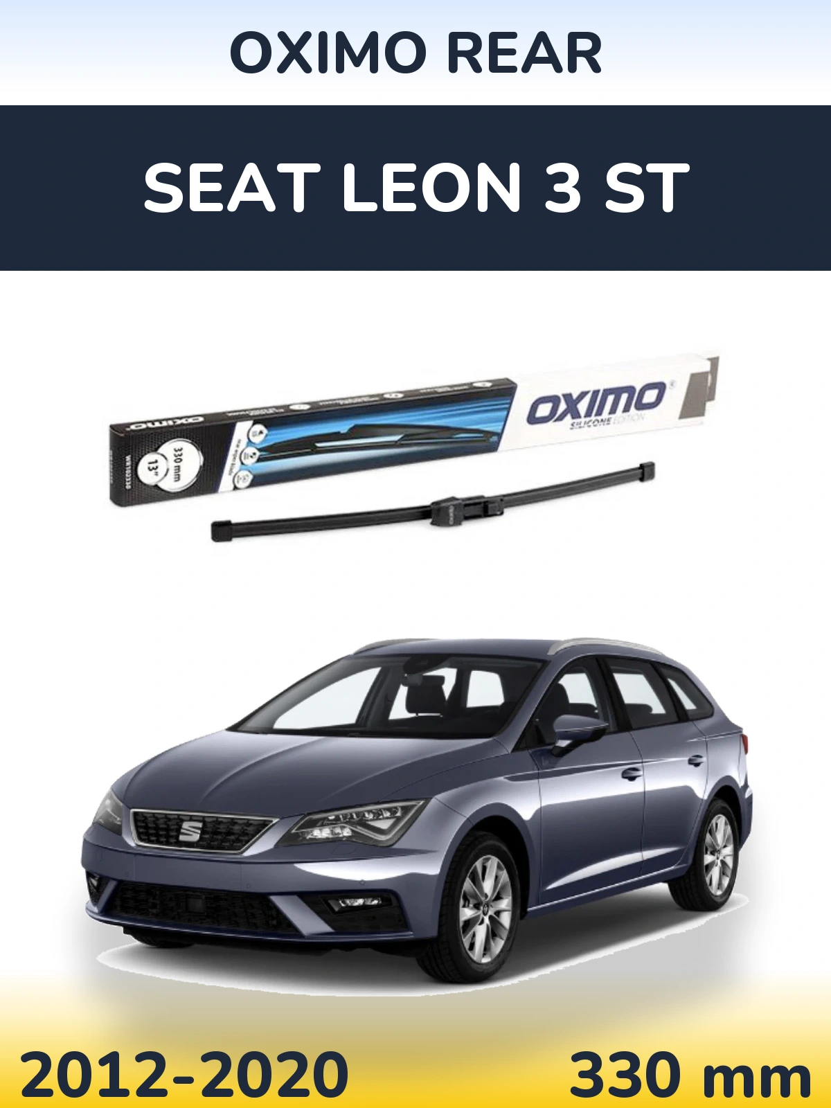 Rear wiper blade Oximo Rear 330 mm for SEAT Leon 3 ST 2012-2020