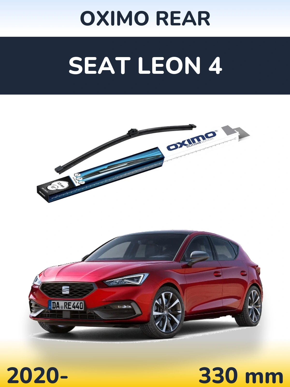 Rear wiper blade Oximo Rear 325 mm for SEAT Leon 4 2020-2026