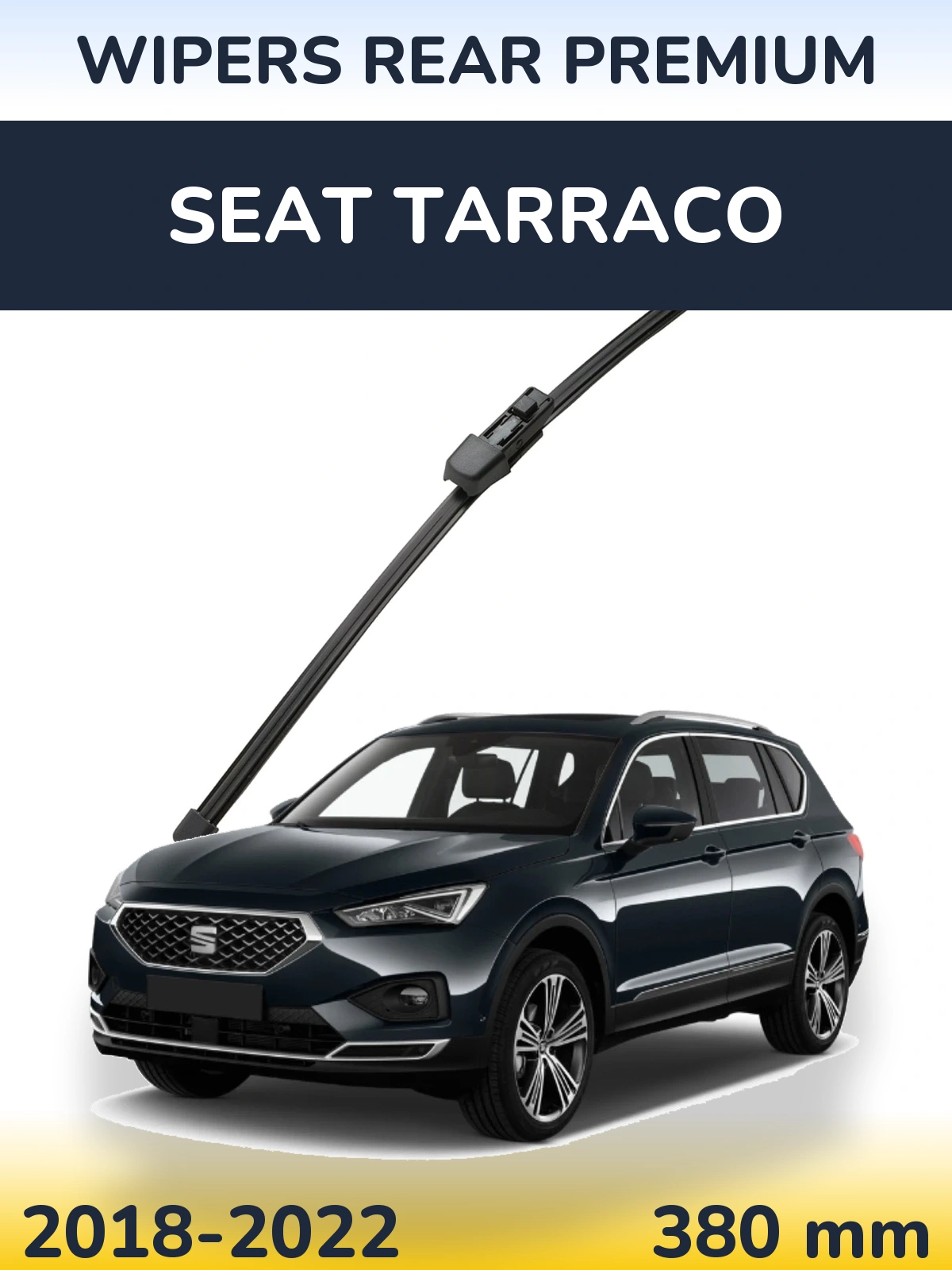 Rear wiper blade WIPERS REAR PREMIUM 380 mm for SEAT Tarraco 2018-2022