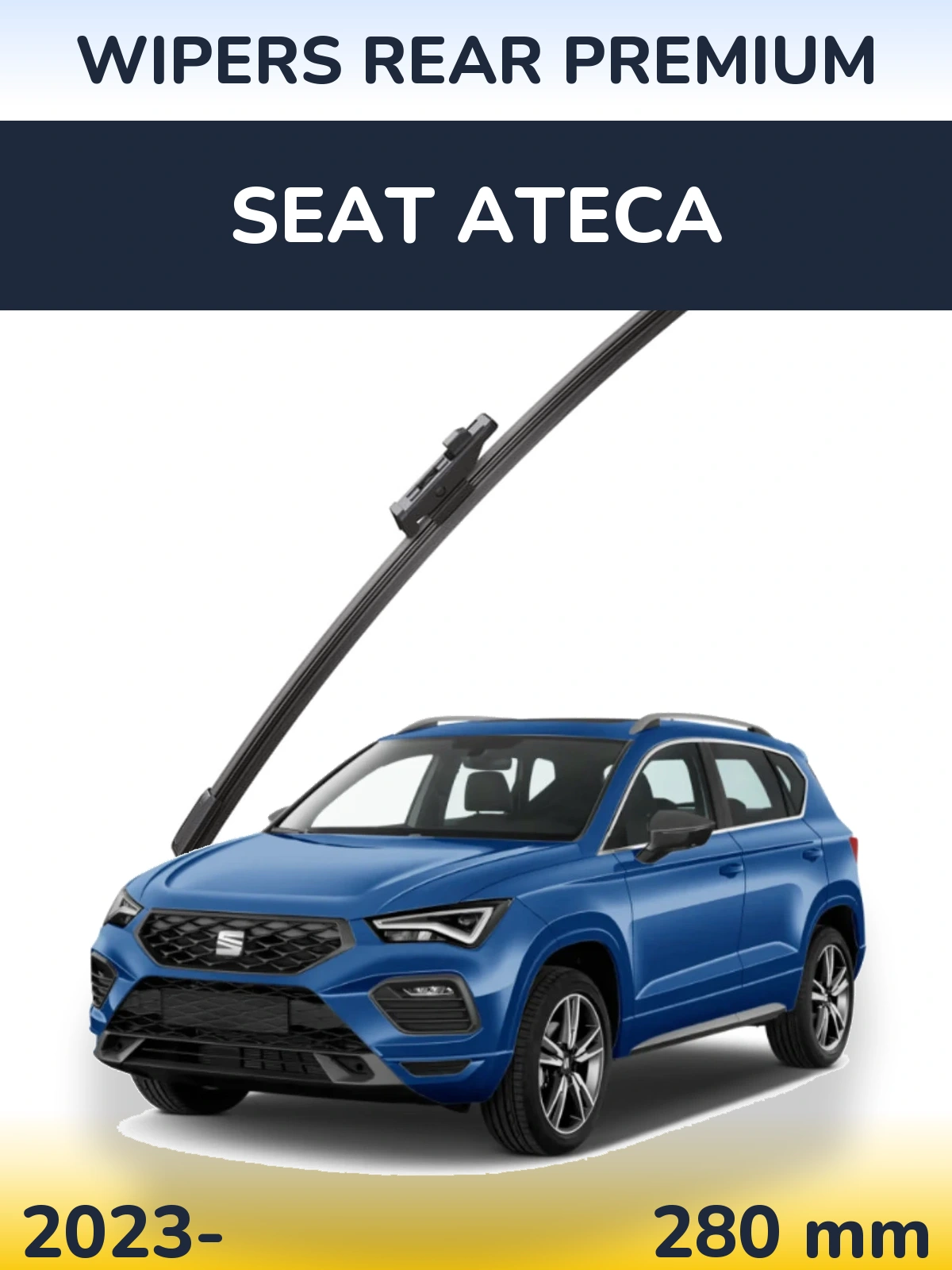 Rear wiper blade WIPERS REAR PREMIUM 280 mm for SEAT Ateca 2023-2026