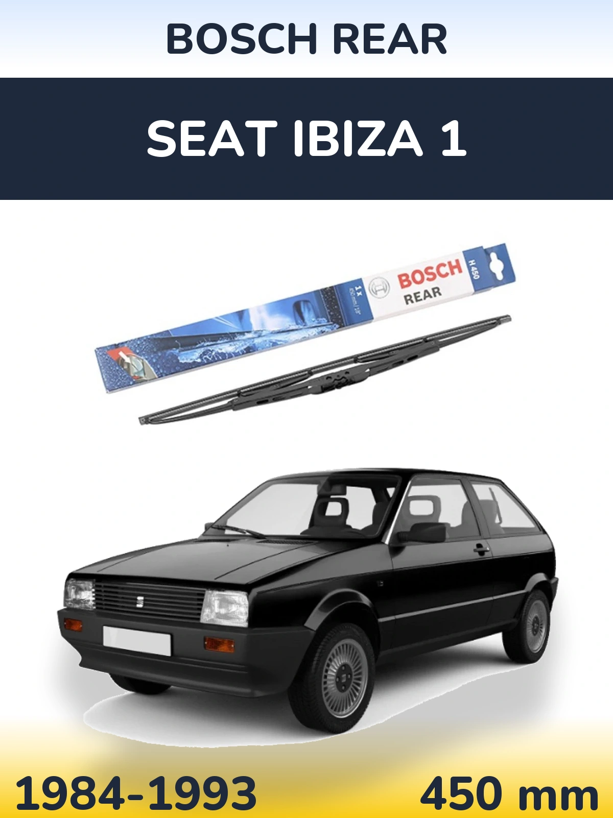 Задний дворник BOSCH Rear 450 мм для SEAT Ibiza 1 1984-1993