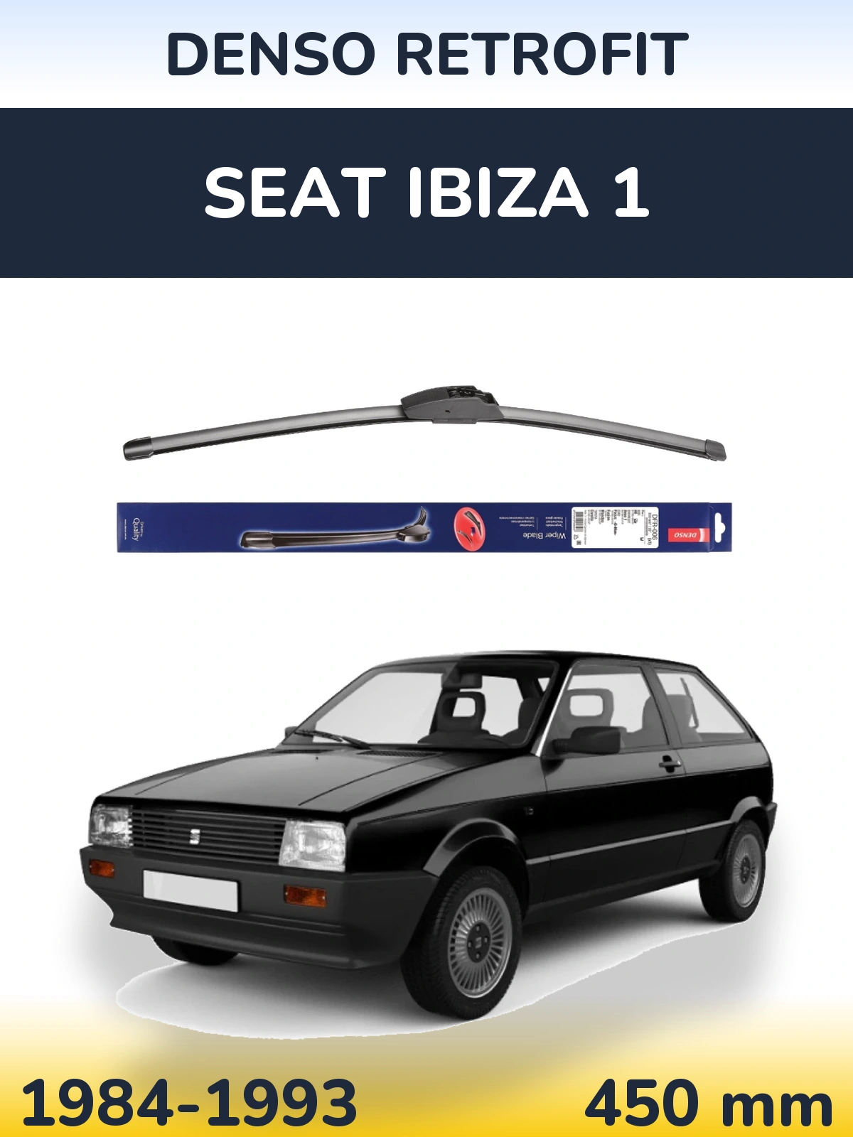 Передня щітка Denso Retrofit 450 мм для SEAT Ibiza 1 1984-1993