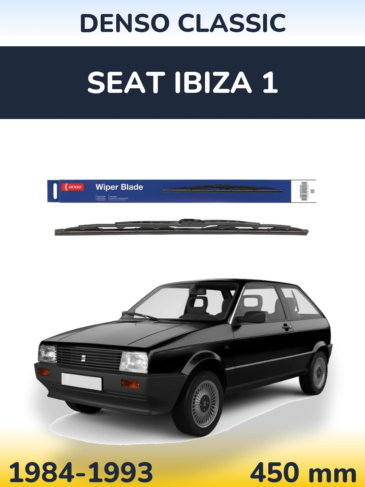 Задня щітка Denso Classic 450 мм для SEAT Ibiza 1 1984-1993